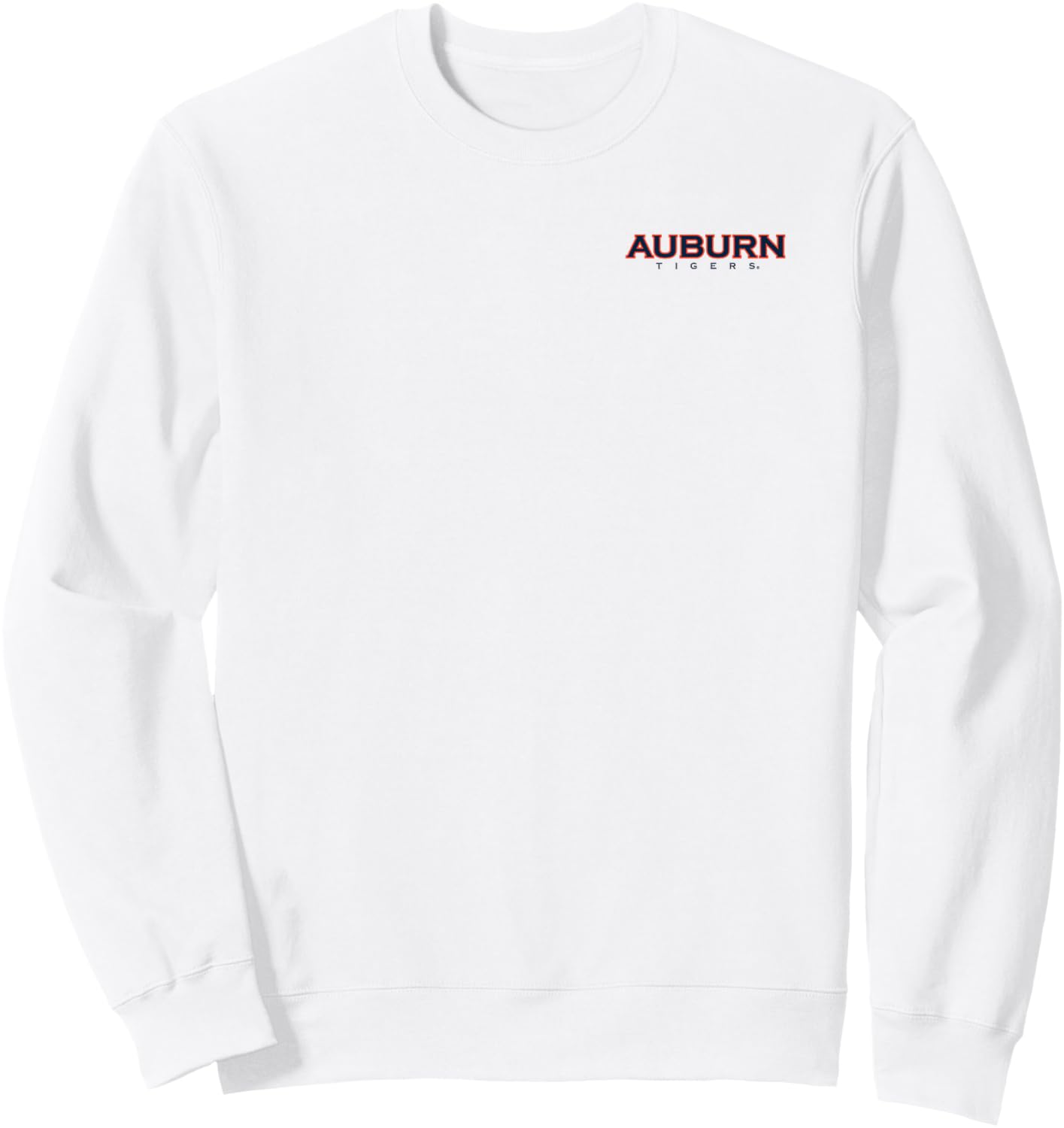 Auburn Tigers Football Helmet Front/Back White Sweatshirt - Sweatshirt | White