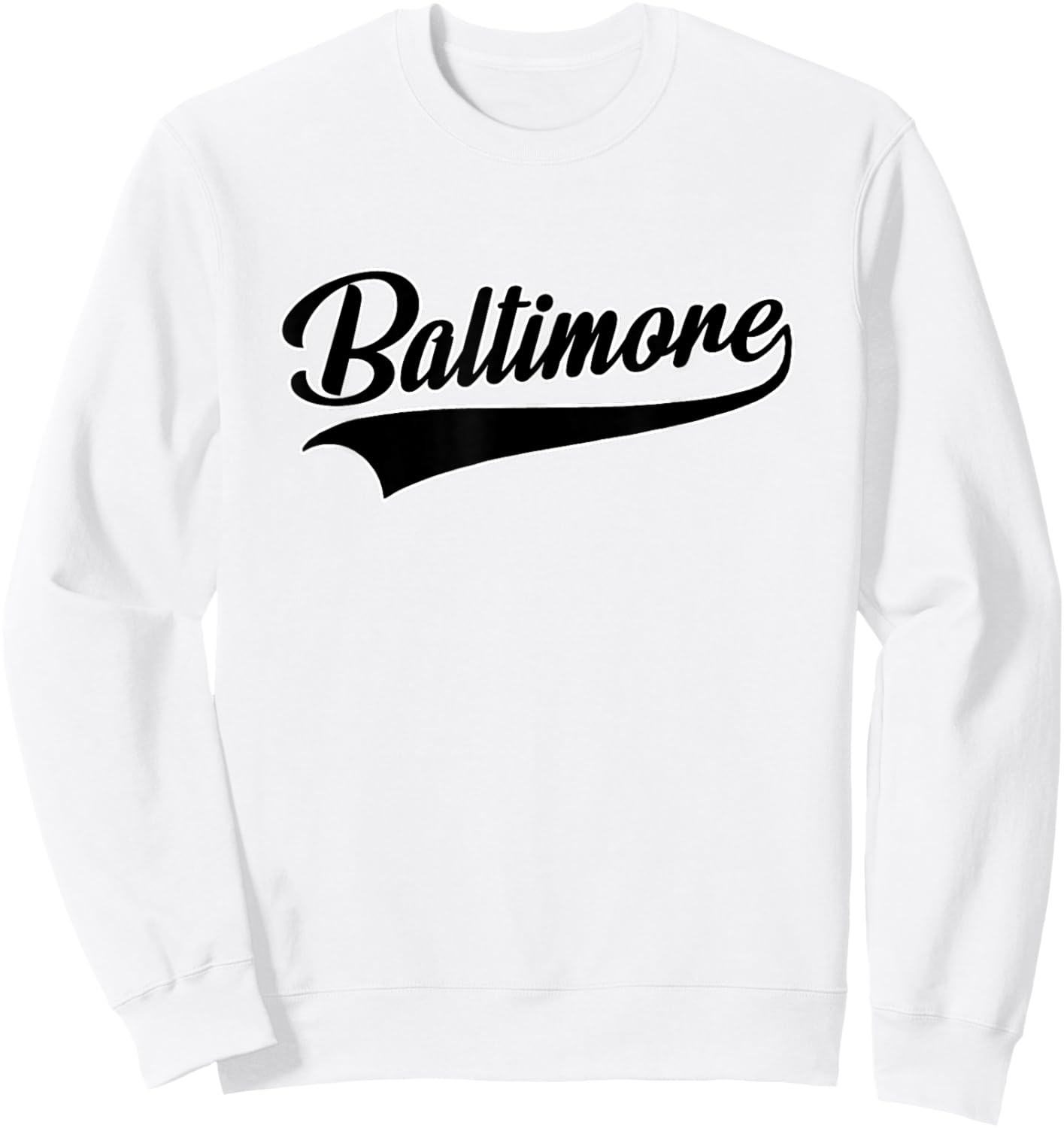 BALTIMORE - Throwback Design - Classic Sweatshirt - Sweatshirt | White