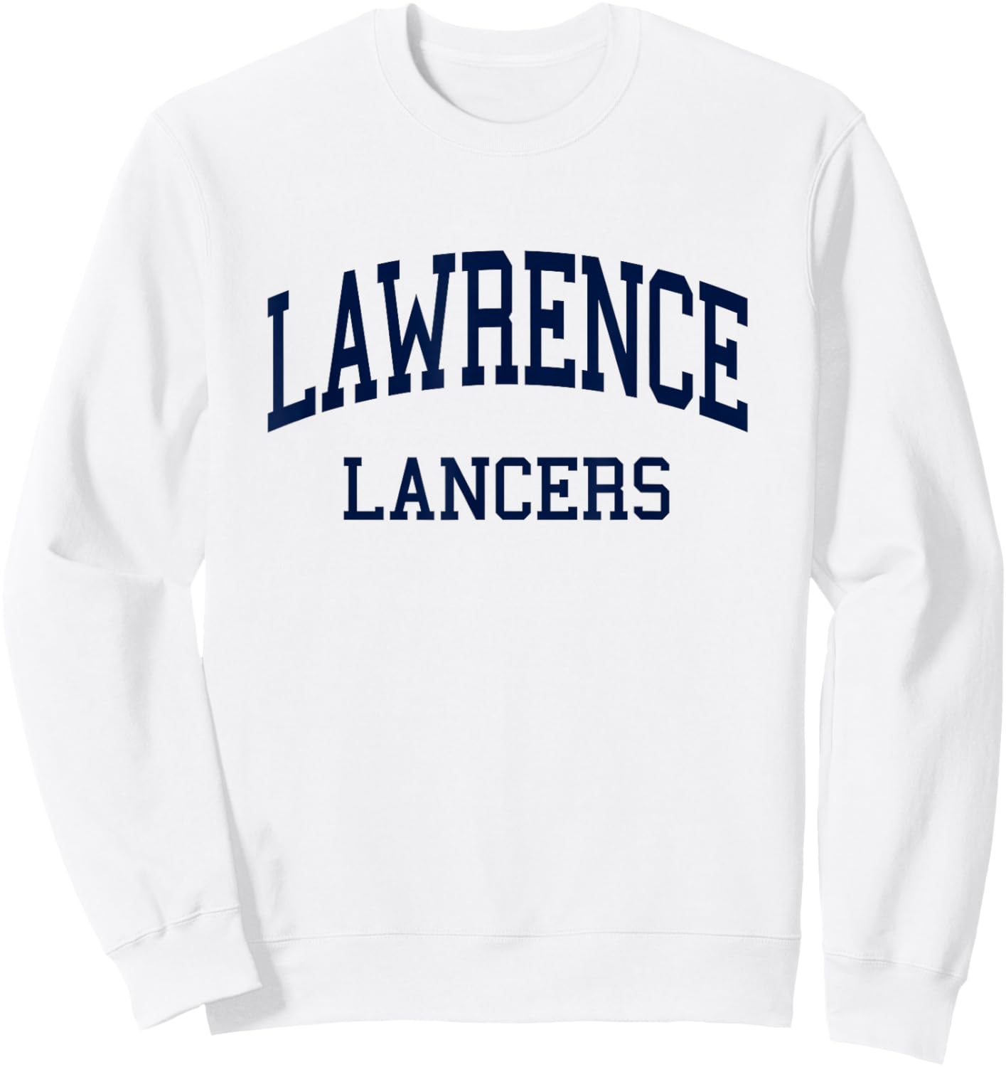 Lawrence High School HS Lawrence MA Retro Sweatshirt - Sweatshirt | White