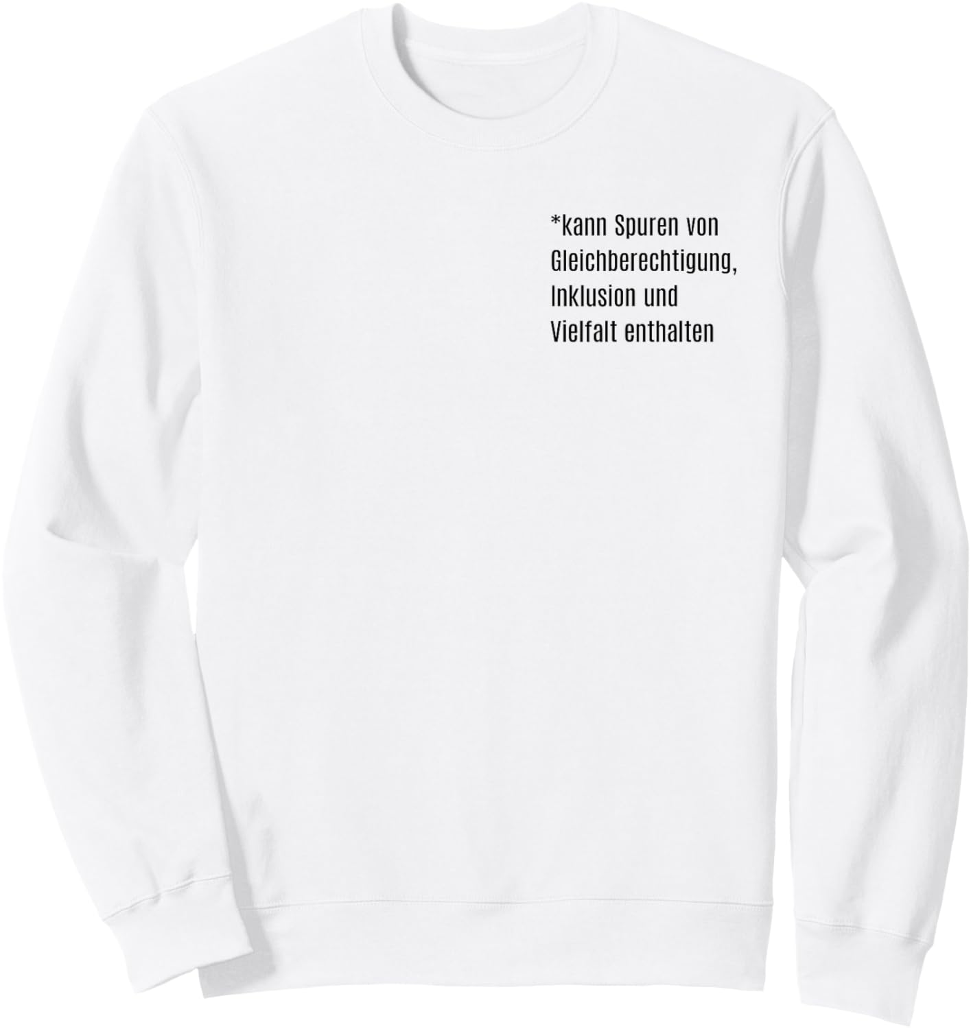 Can traces of equal justification, including and variety, , White, S Sweatshirt - Sweatshirt | White
