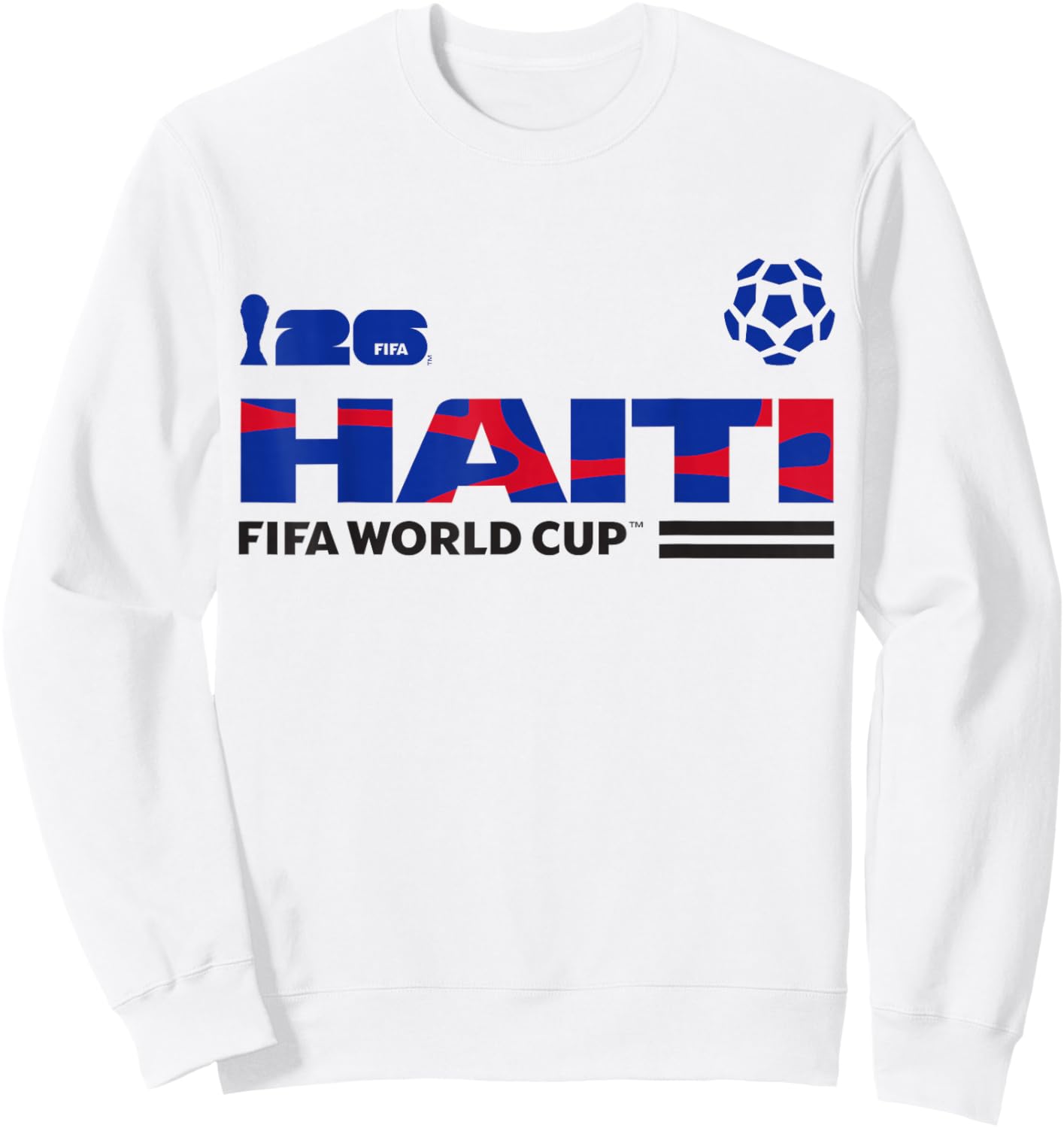 FIFA World CUP26 Qualifier Haiti Sweatshirt - Sweatshirt | White