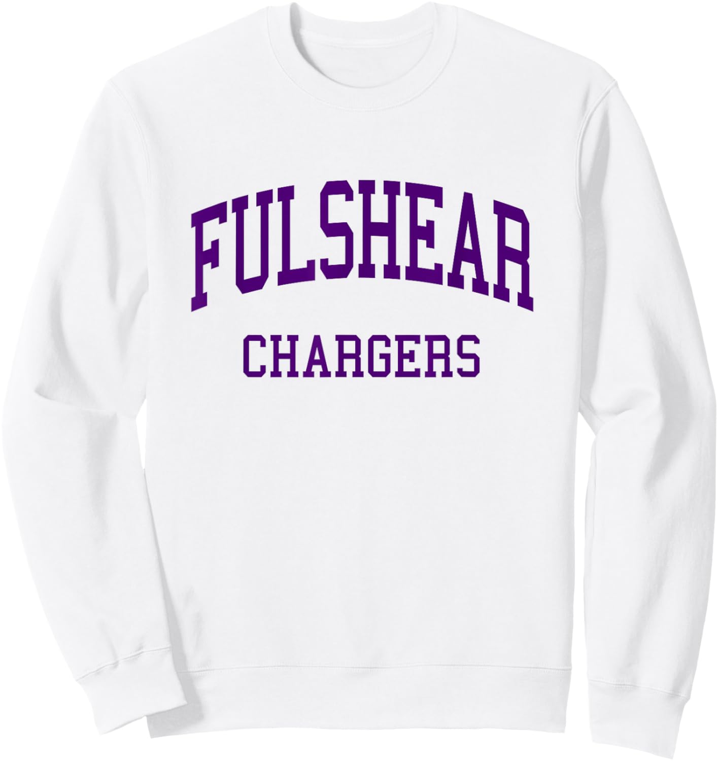 Fulshear High School HS Fulshear TX Retro Sweatshirt - Sweatshirt | White