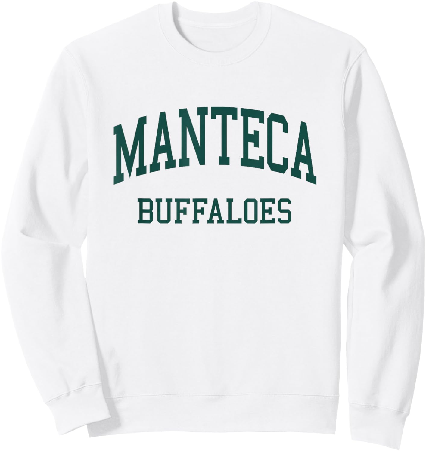 Manteca High School HS Manteca CA Retro Sweatshirt - Sweatshirt | White