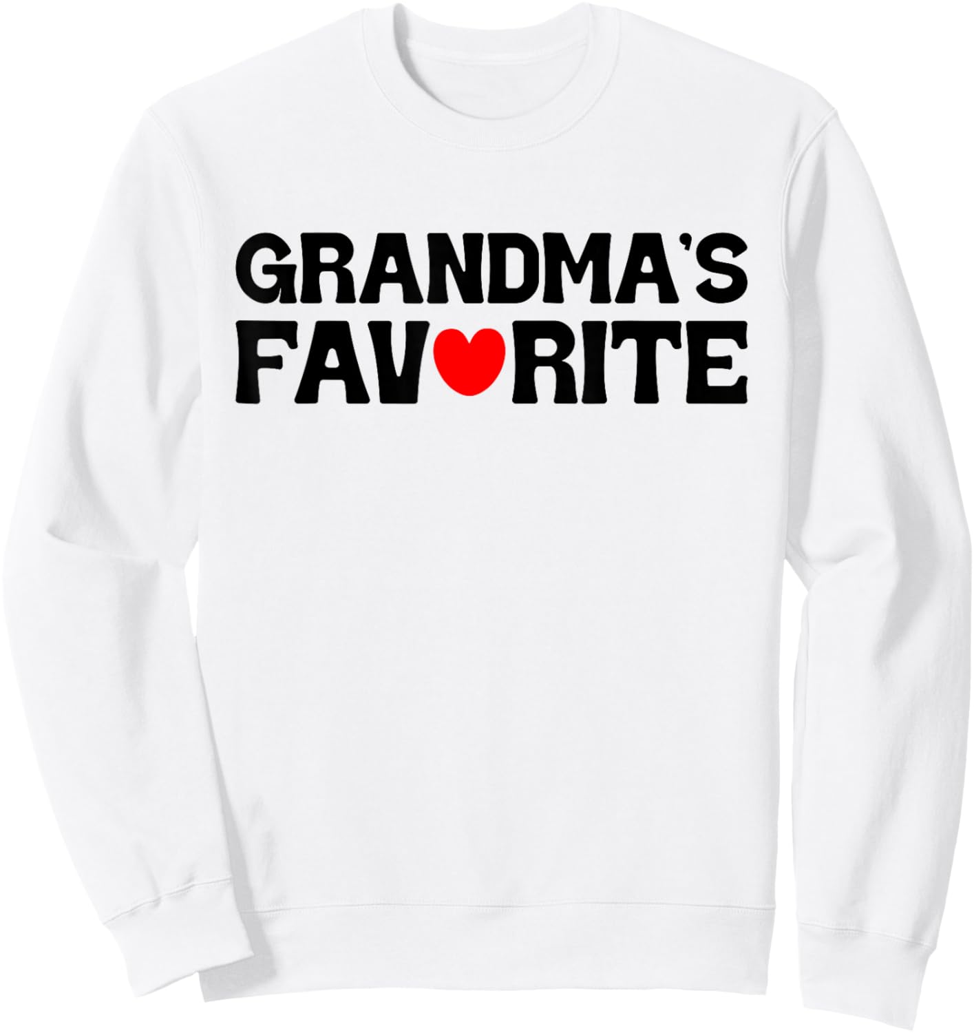 Grandma's Favorite Cute Family for Grandson Granddaughter Sweatshirt - Sweatshirt | White