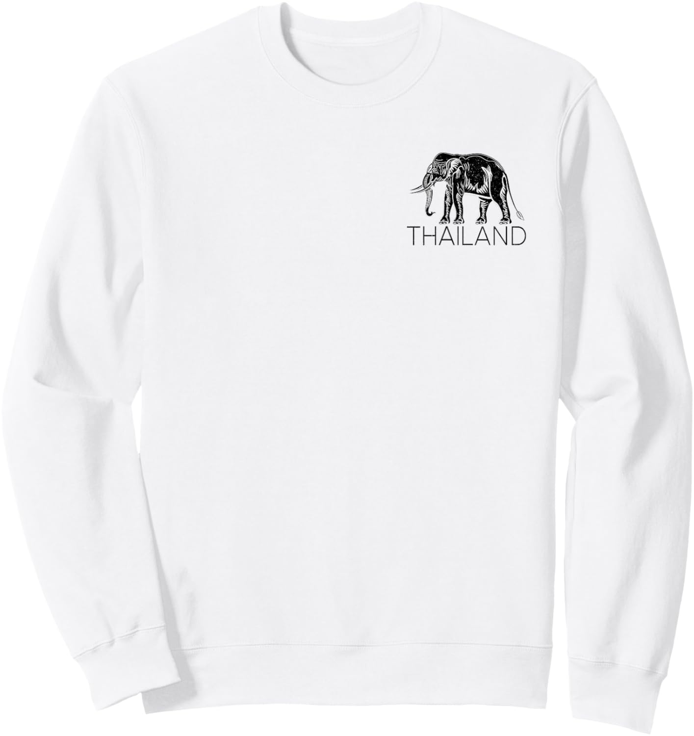 Thailand Elephant Symbol Siam Flag Thai Emblem Sweatshirt - Sweatshirt | White