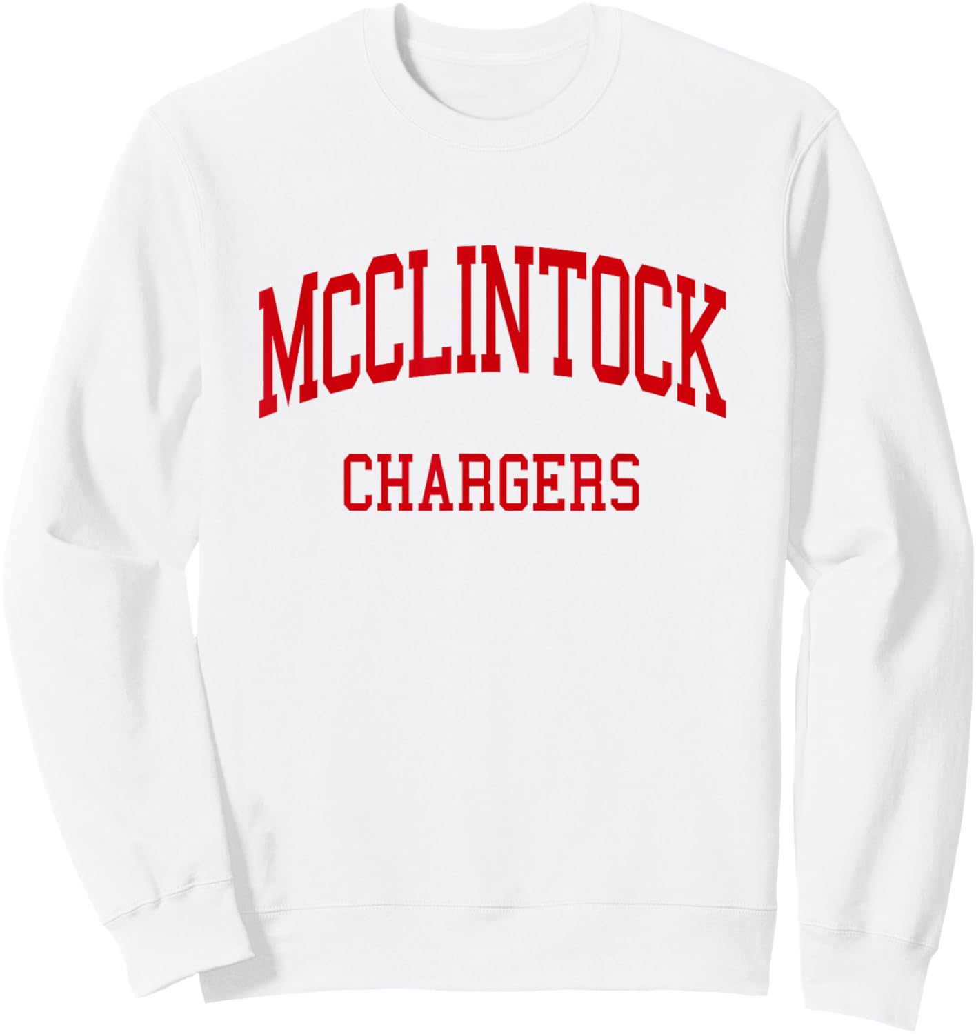 McClintock High School HS Tempe AZ Retro Sweatshirt - Sweatshirt | White