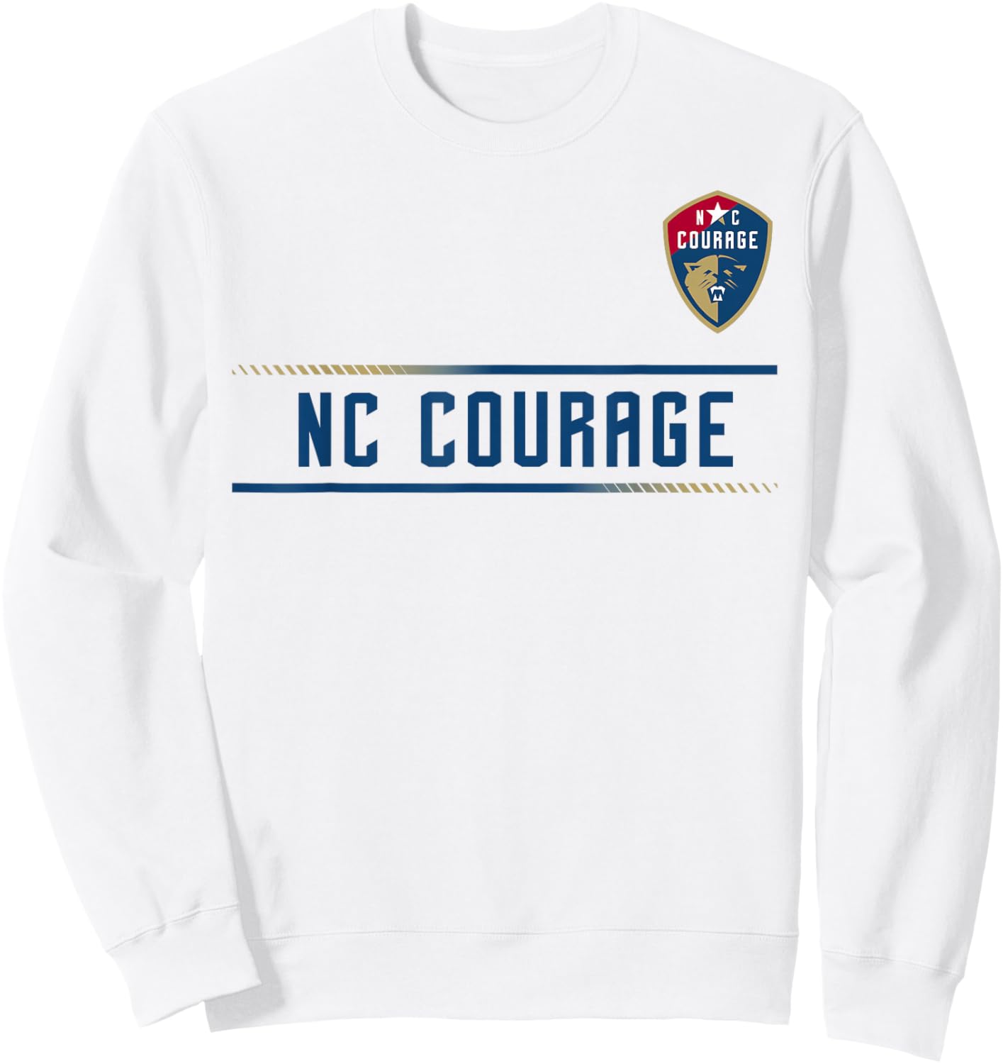 Officially Licensed North Carolina Courage NWSL Apparel Sweatshirt - Sweatshirt | White