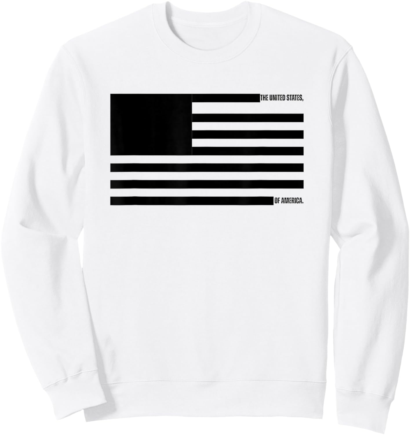Redacted USA US Flag Patriotic 4th July Men Women Kids Sweatshirt - Sweatshirt | White