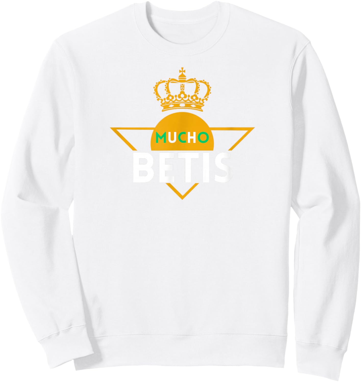 Mucho Betis - Real Fan Betis Balonpie - Hinchas Sevilla Sweatshirt - Sweatshirt | White