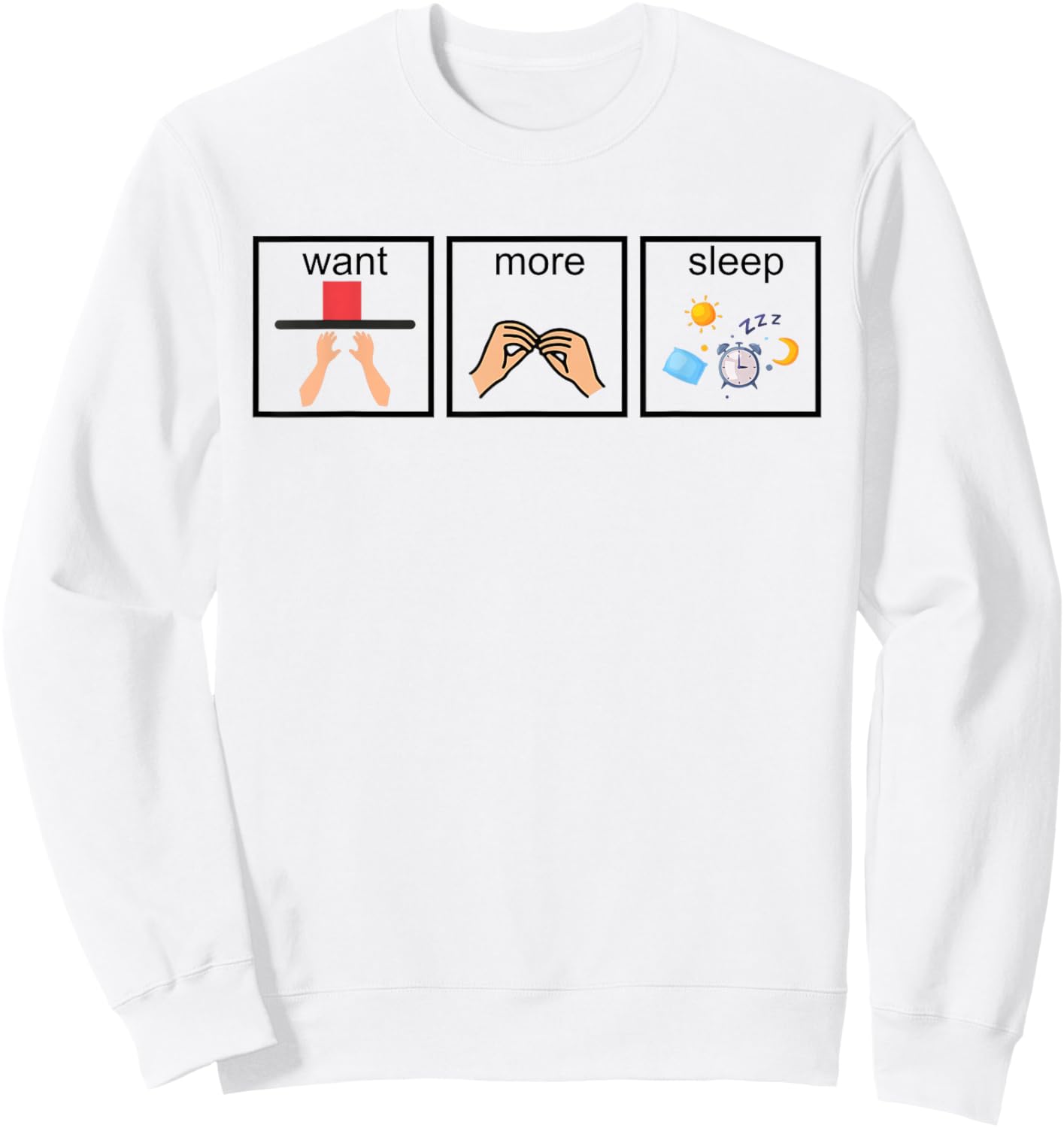 Want More Special Sleep Education Teacher Autism Awareness Sweatshirt - Sweatshirt | White