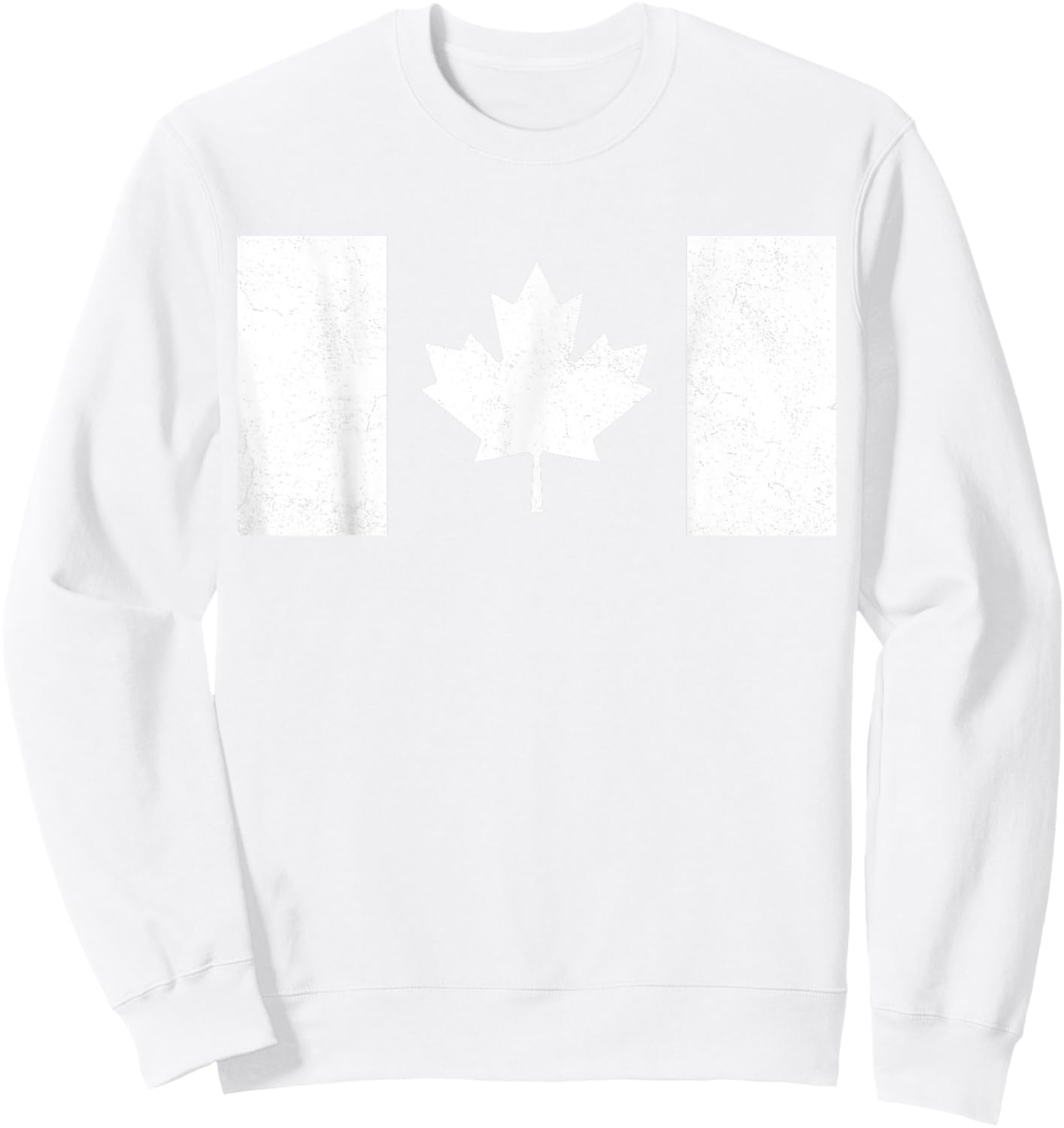 Vintage Canadian Flag Sweatshirt - Sweatshirt | White