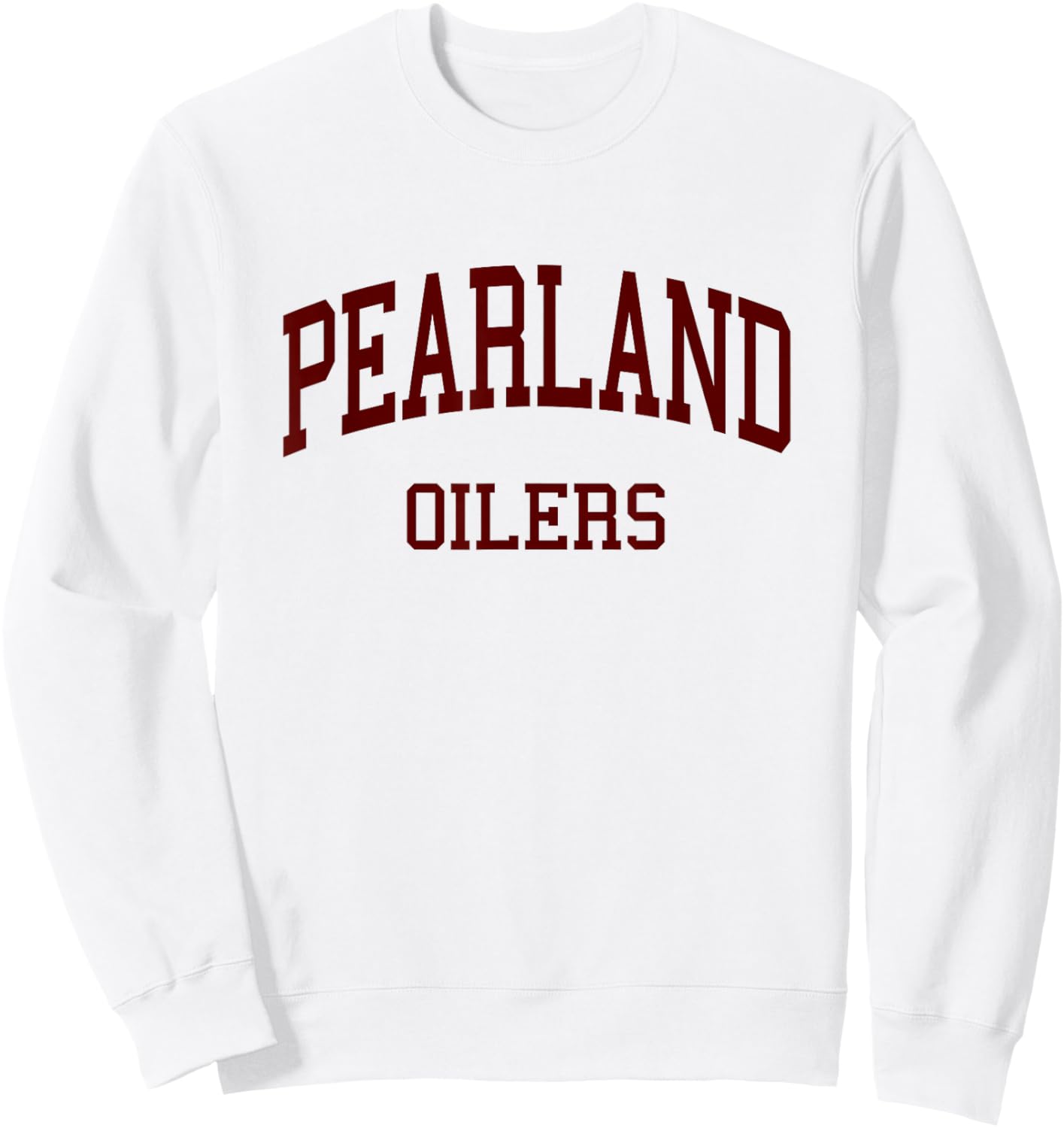 Pearland High School HS Pearland TX Retro Sweatshirt - Sweatshirt | White
