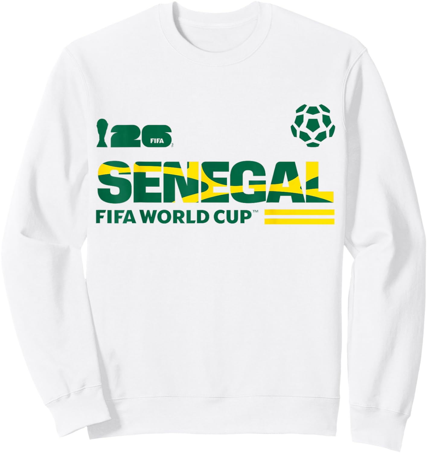 FIFA World CUP26 Qualifier Senegal Sweatshirt - Sweatshirt | White