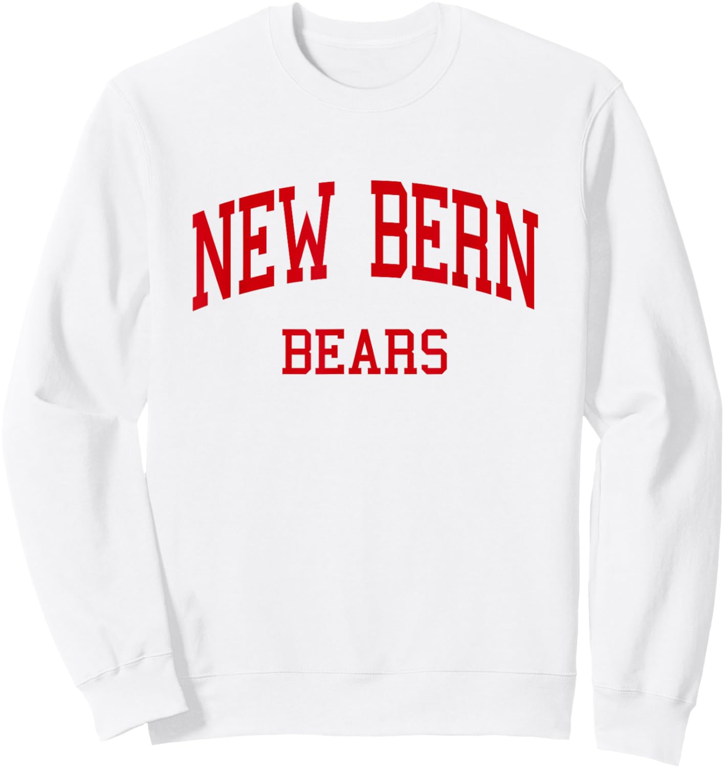 New Bern High School HS New Bern NC Retro Sweatshirt - Sweatshirt | White