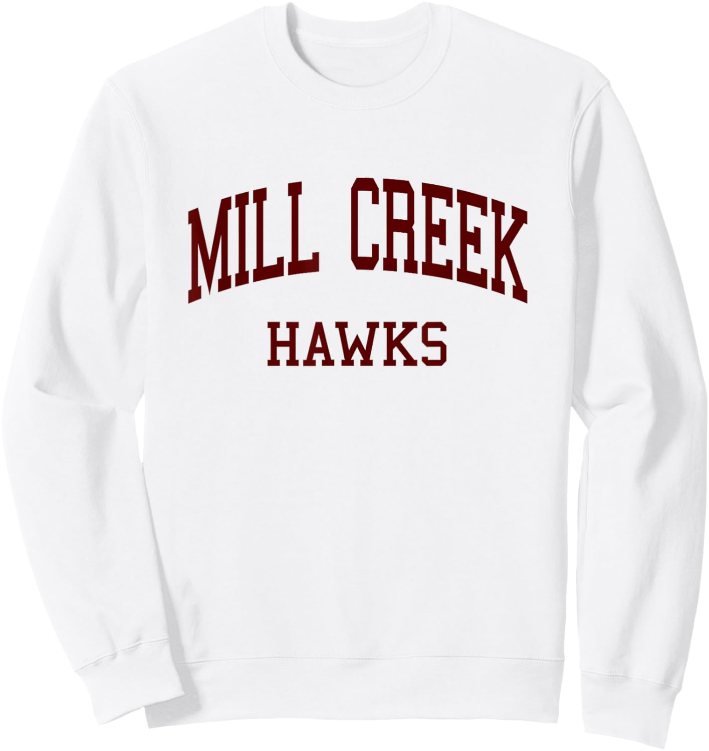 Mill Creek High School HS Hoschton GA Retro Sweatshirt - Sweatshirt | White