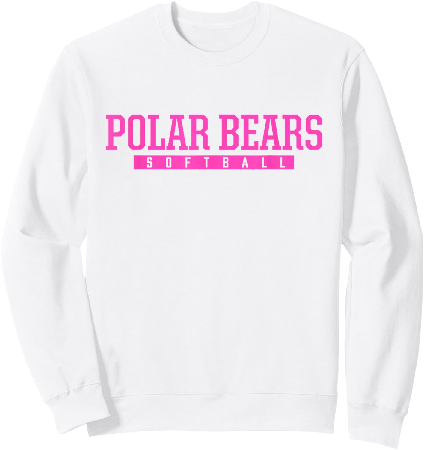 North Polar Bears Softball HS Sweatshirt - Sweatshirt | White