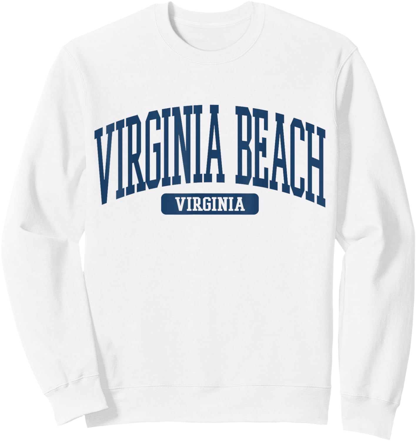 Virginia Beach Virginia Souvenir Beach, Retro, Minimalist Sweatshirt - Sweatshirt | White