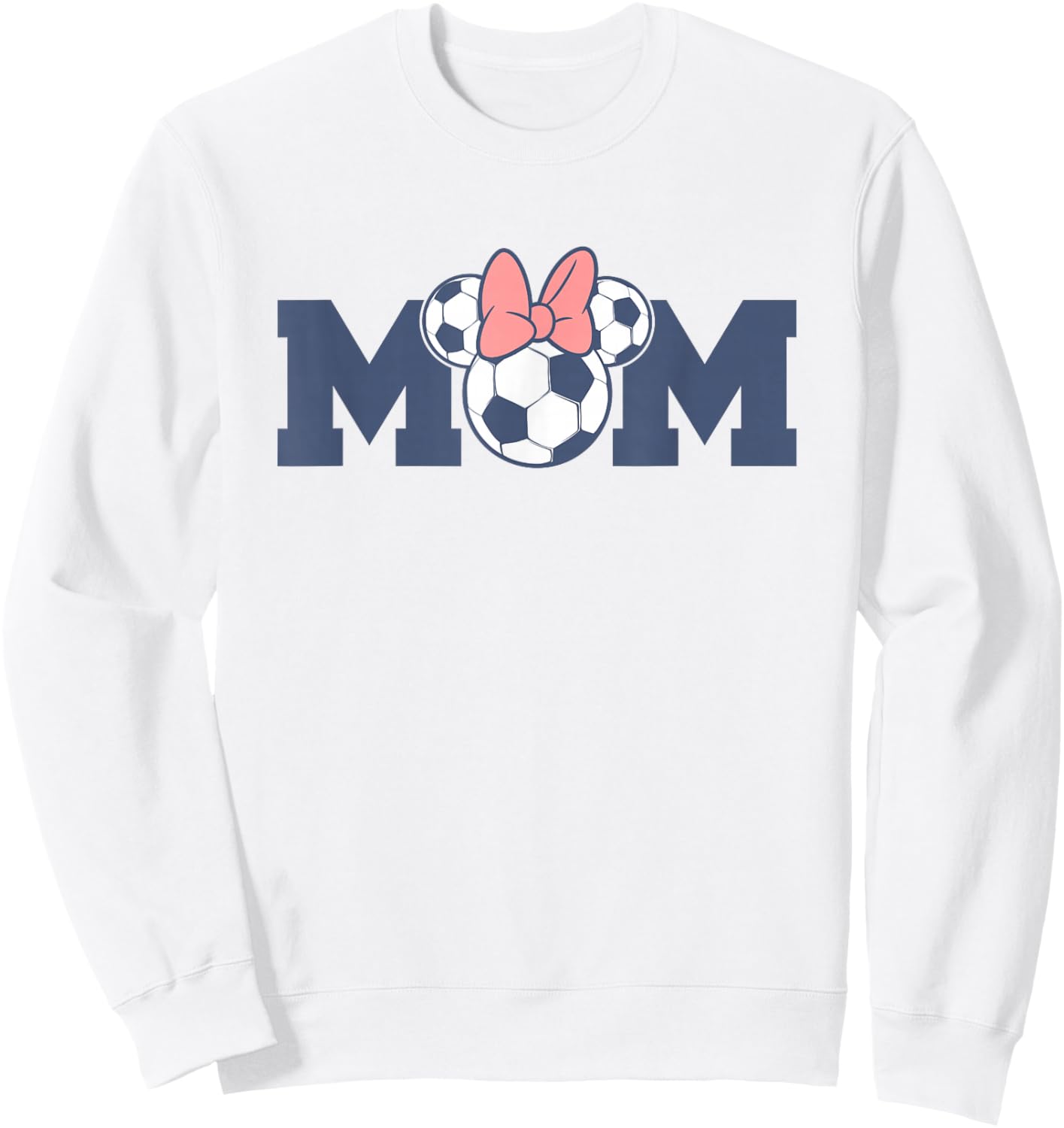 Disney Minnie Mouse Mother's Day Soccer Mom Logo Sweatshirt - Sweatshirt | White