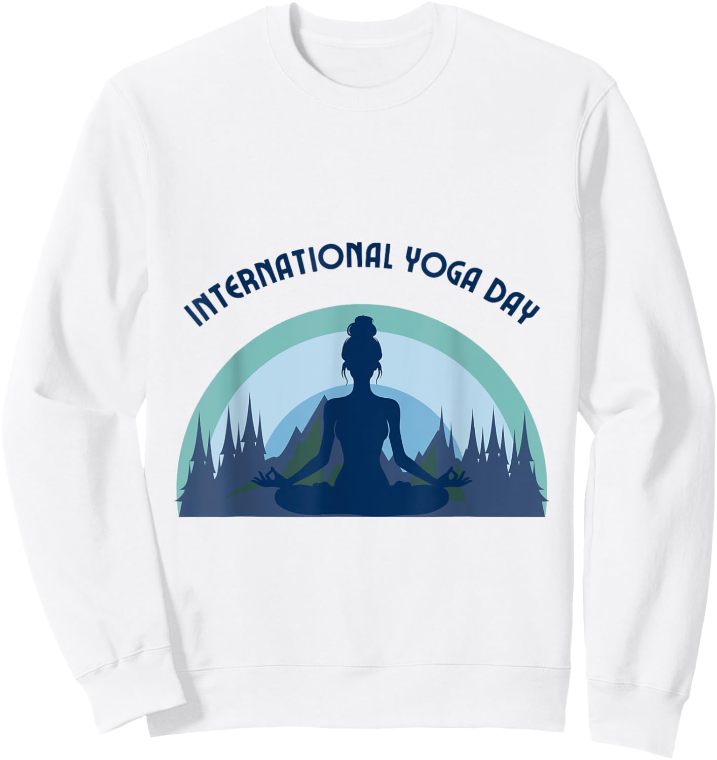 International Yoga Day Sweatshirt - Sweatshirt | White