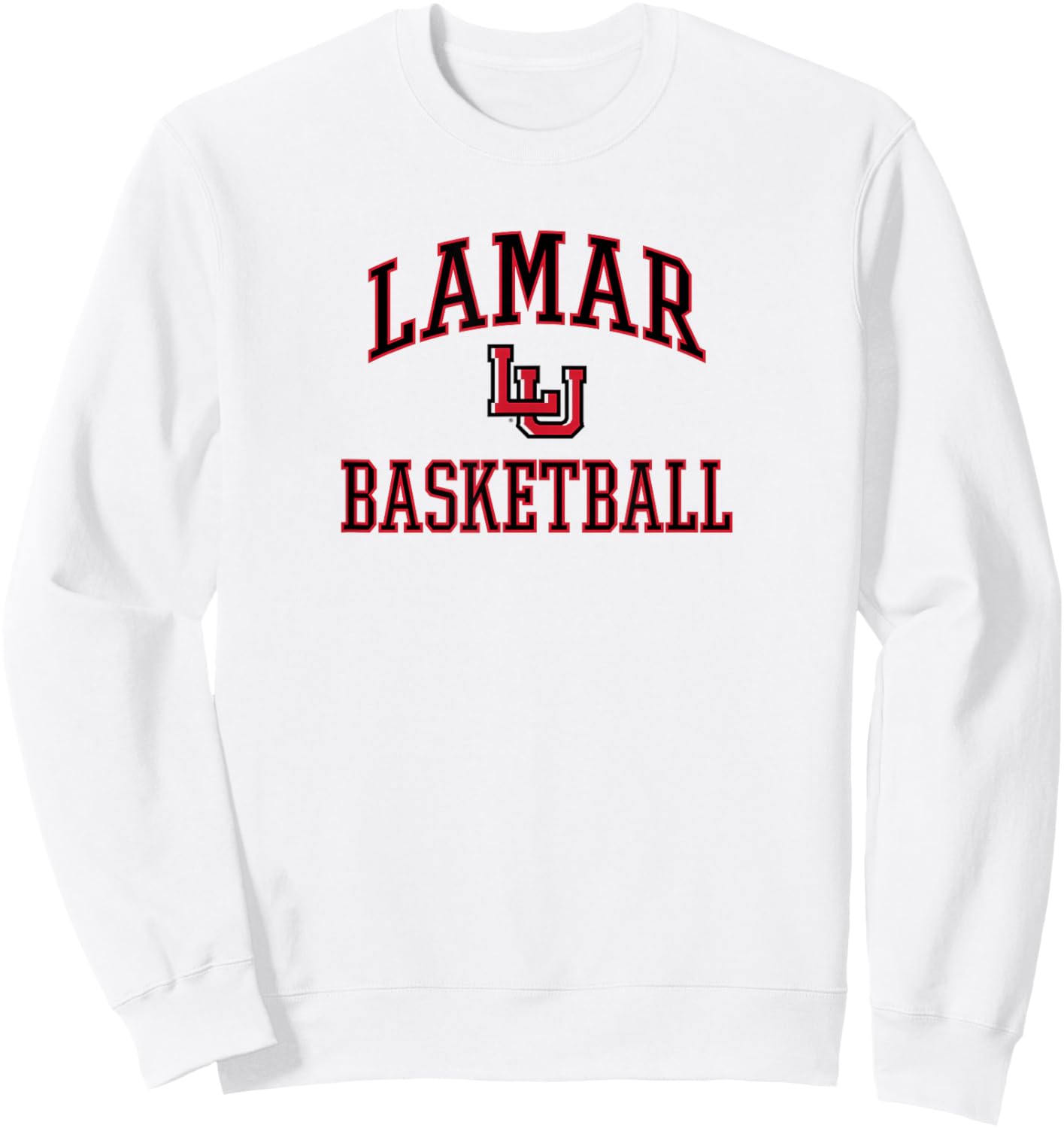 Lamar Cardinals Basketball Screen White Officially Licensed Sweatshirt - Sweatshirt | White