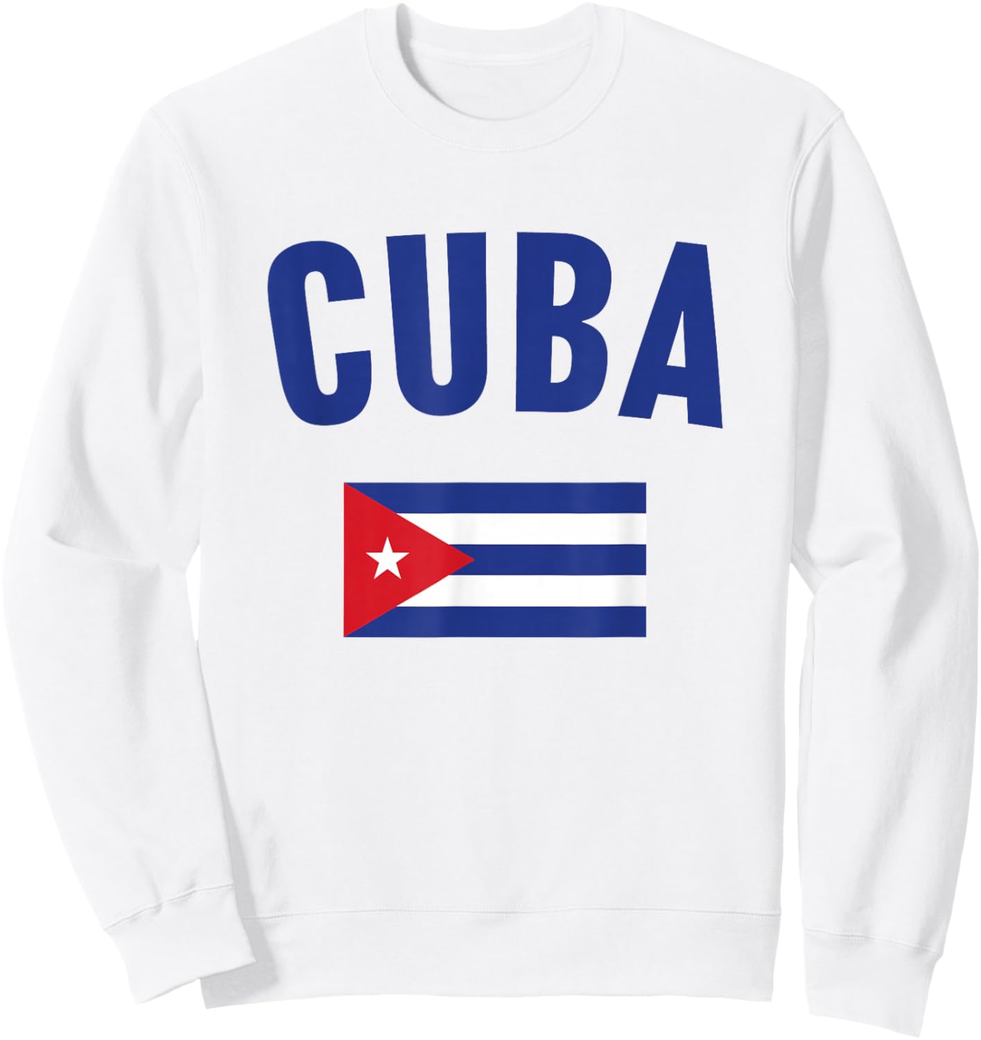 Cuba Flag Sweatshirt - Sweatshirt | White