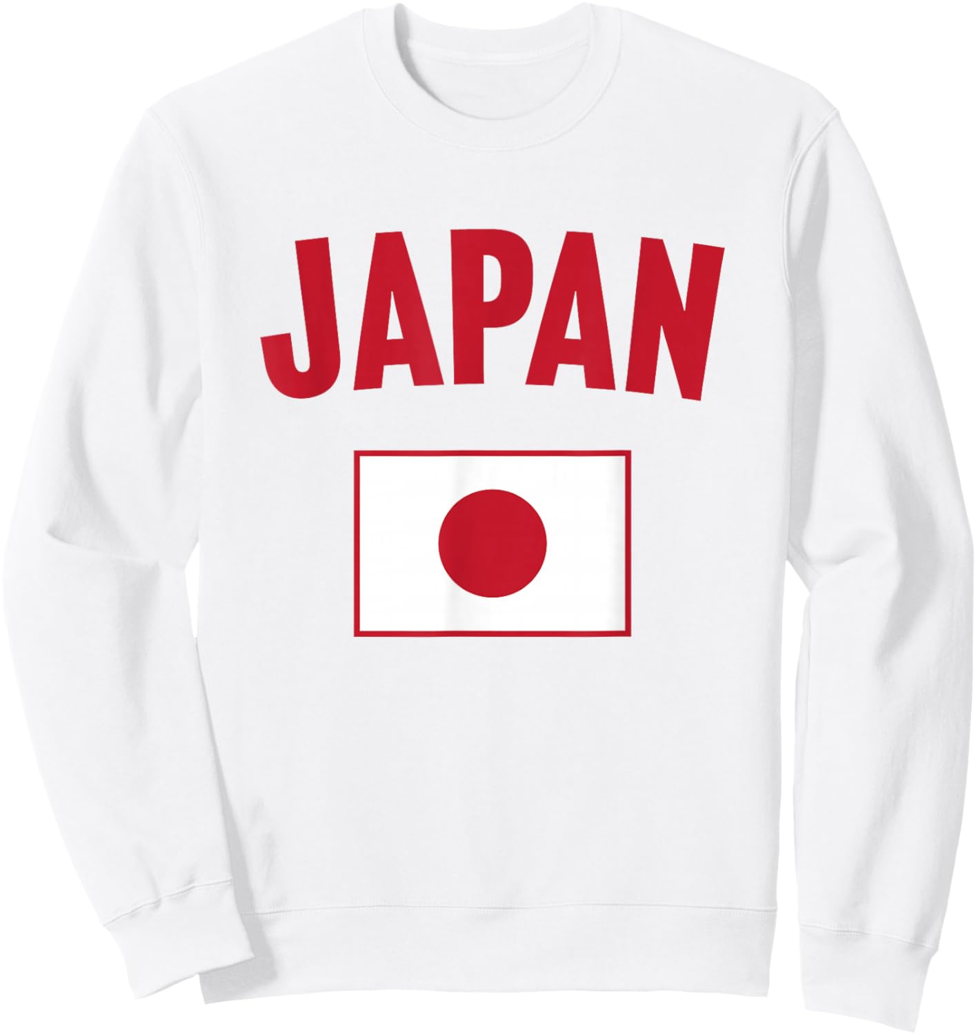 Japan Flag Sweatshirt - Sweatshirt | White