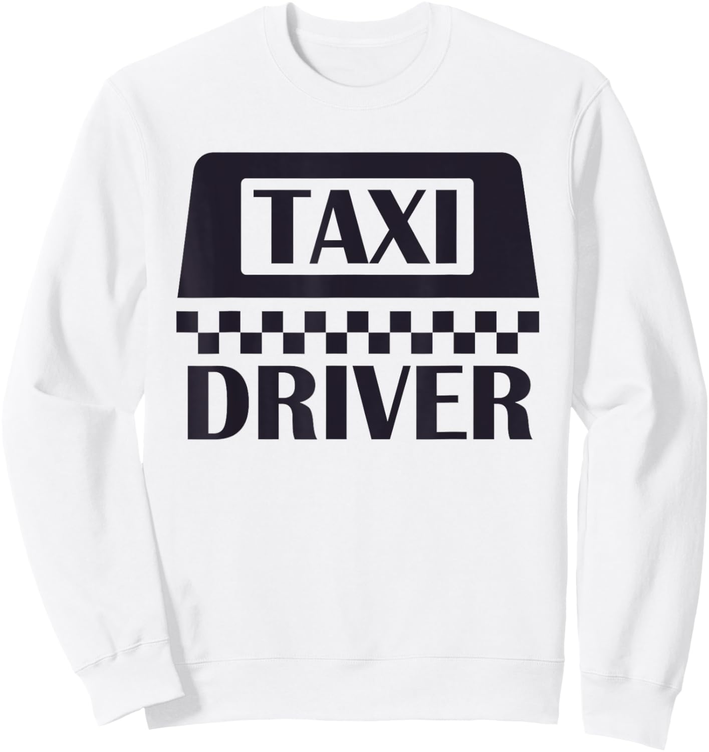 Yellow Taxi Costume Halloween Funny Taxi Driver Men Driving Sweatshirt - Sweatshirt | White