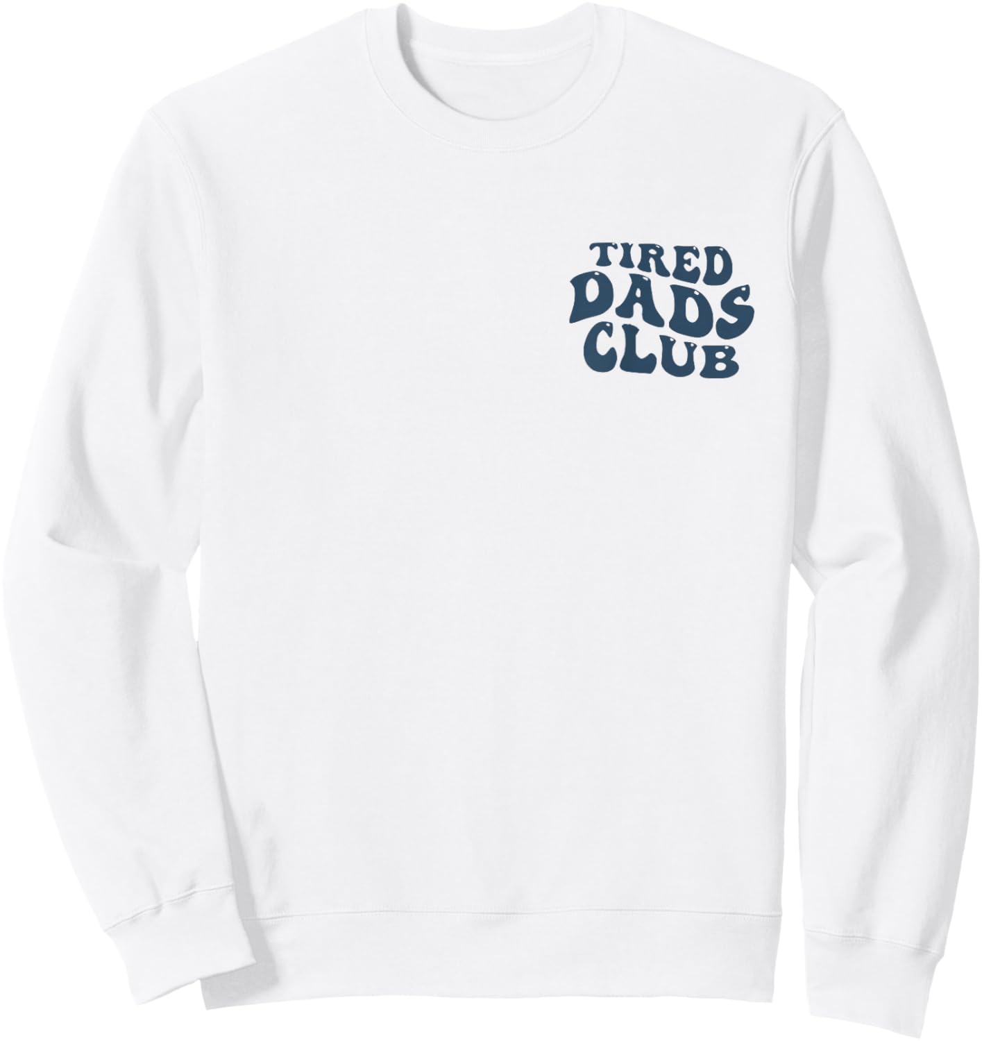 Tired dads Club car Track Racetrack Sweatshirt - Sweatshirt | White