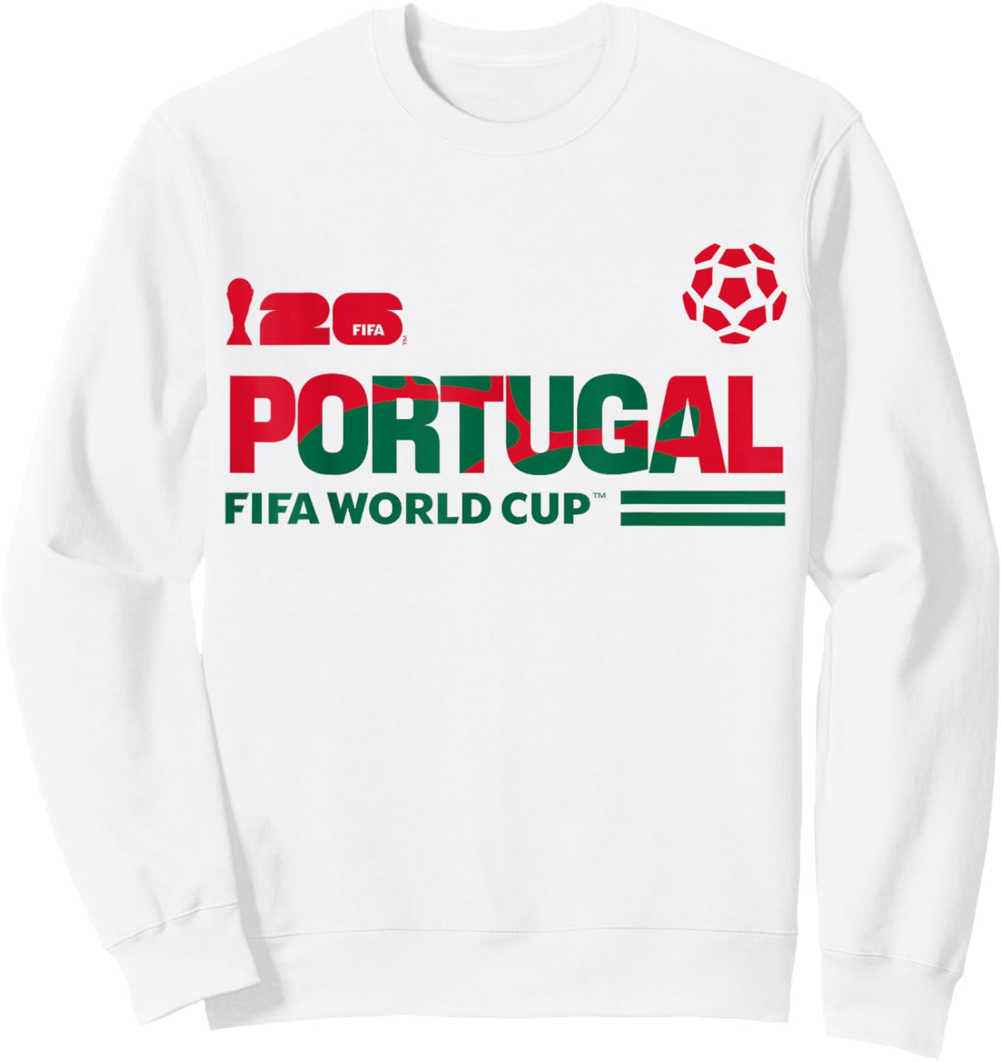 FIFA World CUP26 Qualifier Portugal Sweatshirt - Sweatshirt | White