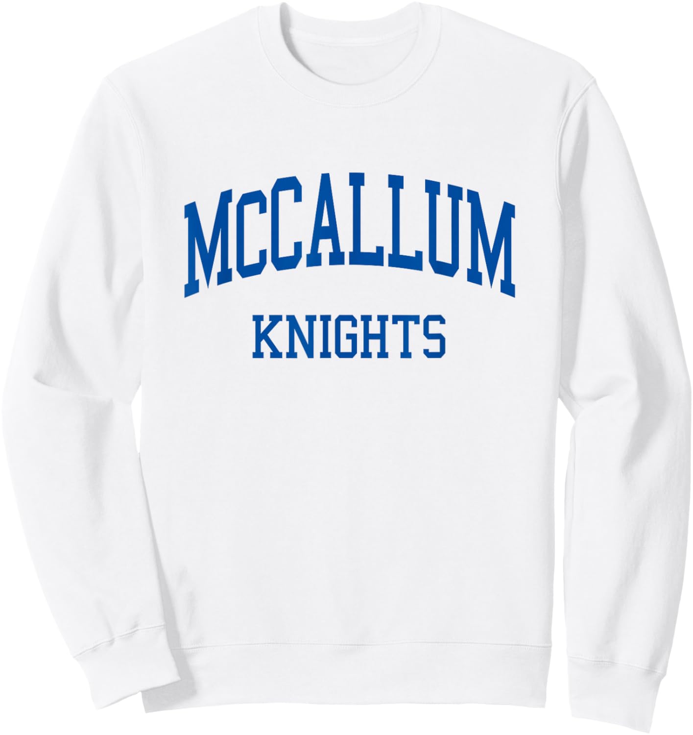 McCallum High School HS Austin TX Retro Sweatshirt - Sweatshirt | White