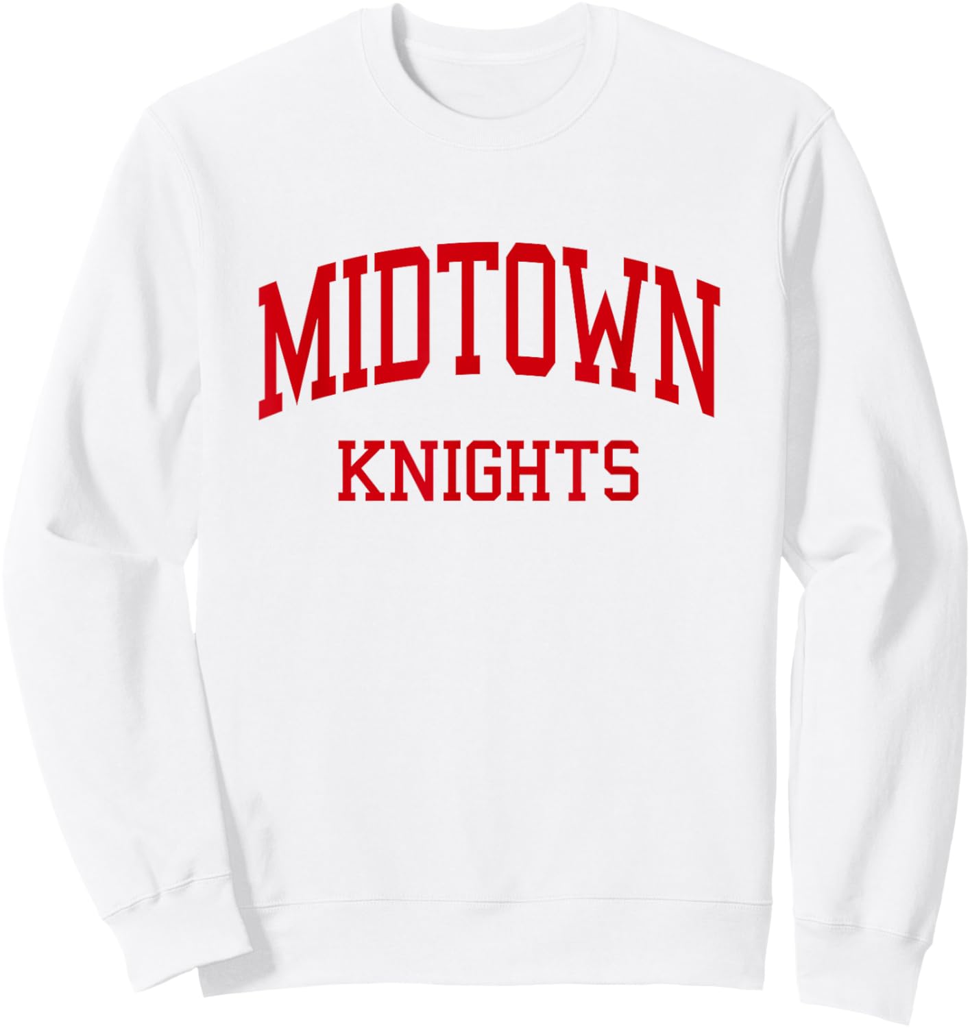 Midtown High School HS Atlanta GA Retro Sweatshirt - Sweatshirt | White