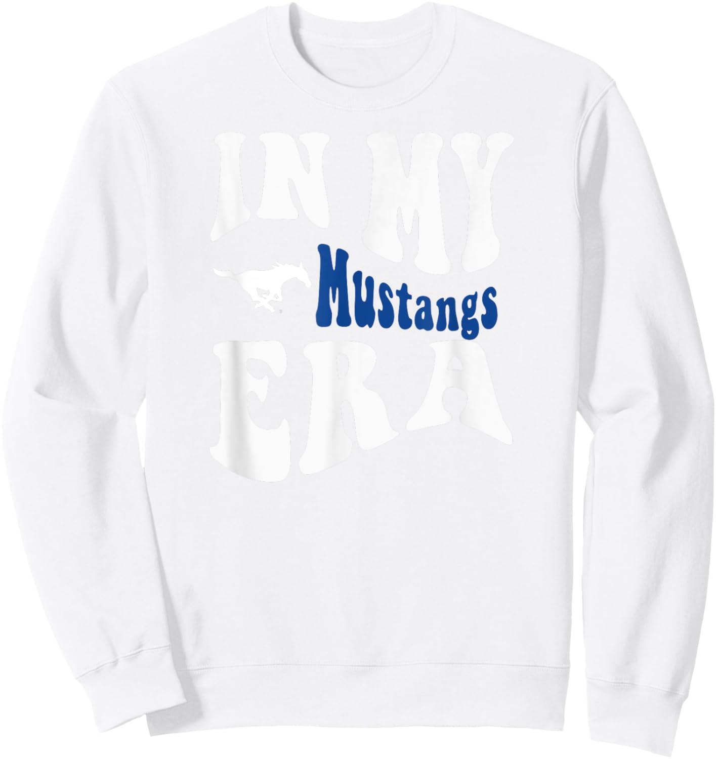 SMU Mustangs Era Red Officially Licensed Sweatshirt - Sweatshirt | White