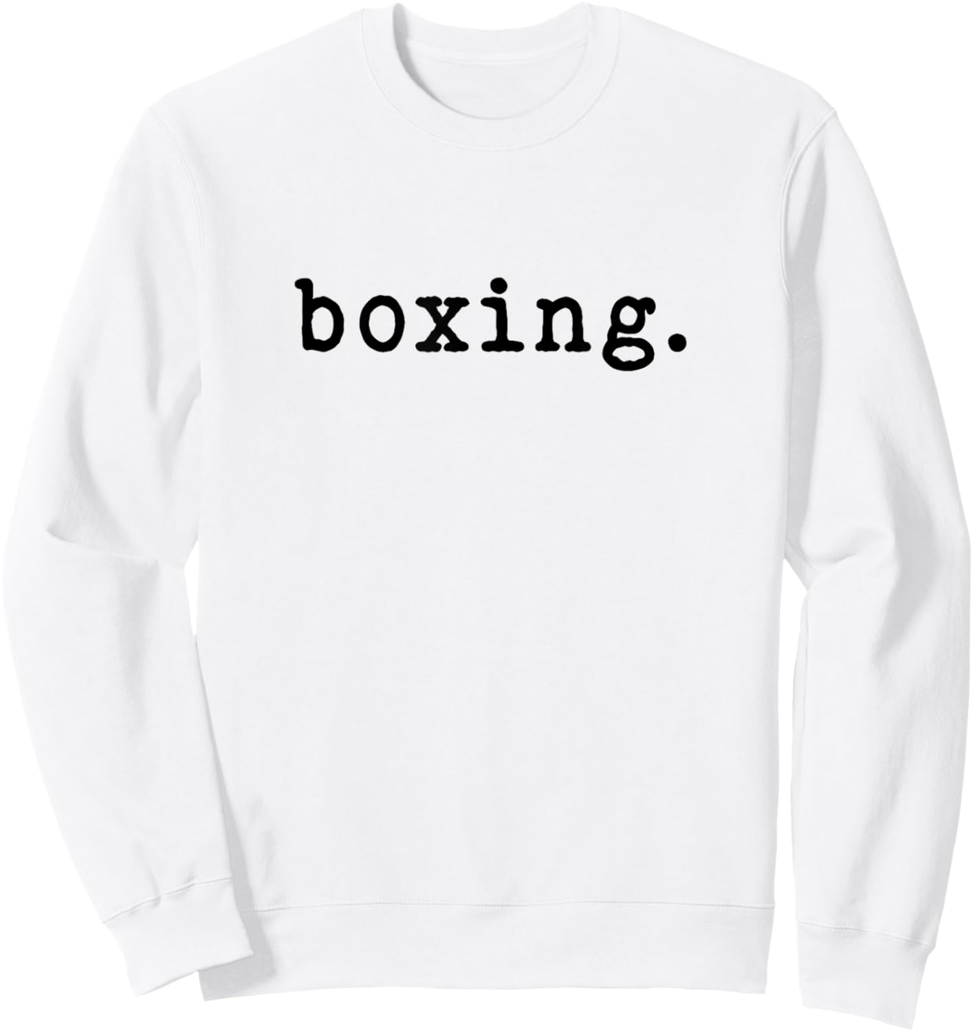 Boxing Enthusiast Minimalist Sports Sweatshirt - Sweatshirt | White