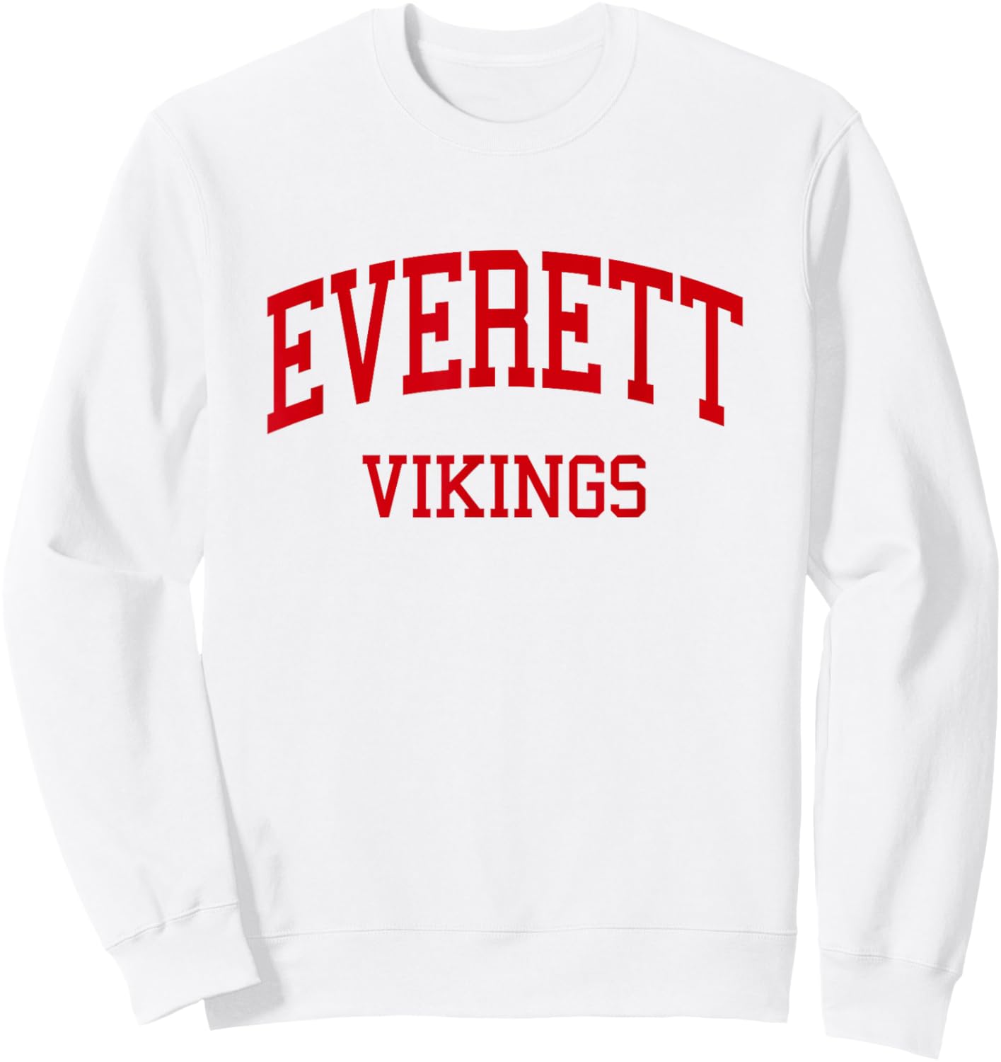 Everett High School HS Lansing MI Retro Sweatshirt - Sweatshirt | White