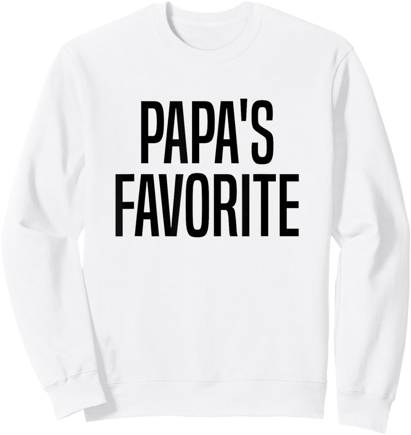 Papa's Favorite Grandchild Sweatshirt - Sweatshirt | White