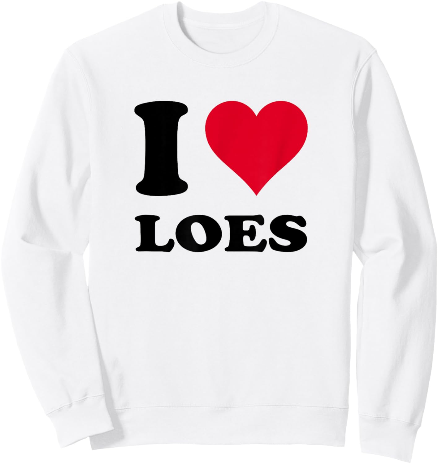 « Ich Liebe Loes » Sweatshirt - Sweatshirt | White
