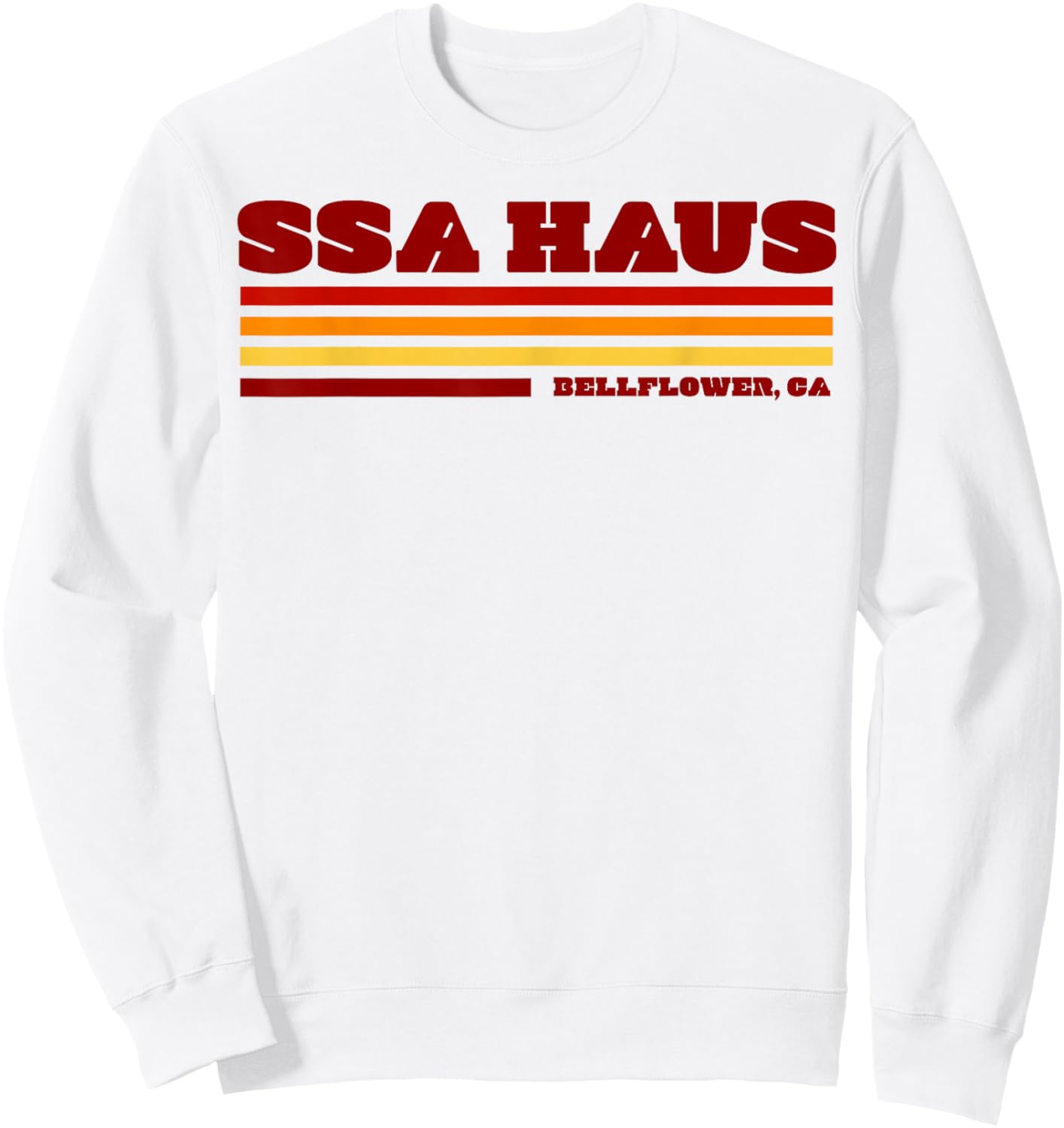 SSA House Retro Bellflower Lifestyle Sweatshirt - Sweatshirt | White