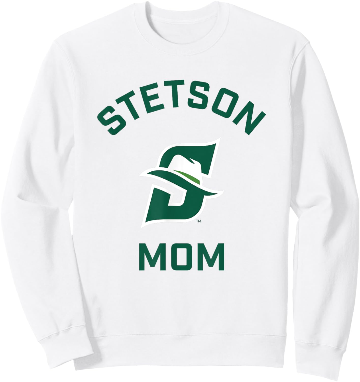 Stetson University Hatters Arched Mom Sweatshirt - Sweatshirt | White