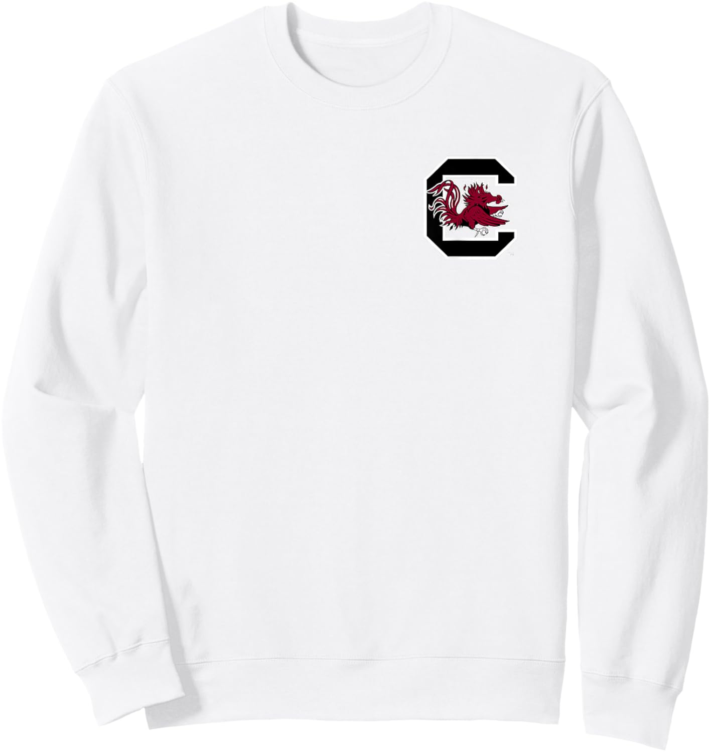 South Carolina Gamecocks Front/Back Football Heather Gray Sweatshirt - Sweatshirt | White