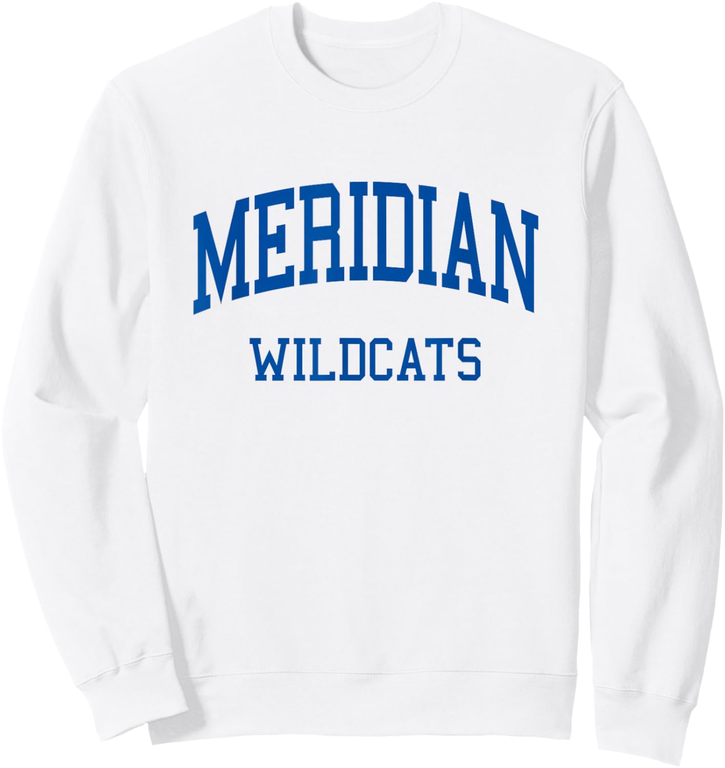 Meridian High School HS Meridian MS Retro Sweatshirt - Sweatshirt | White