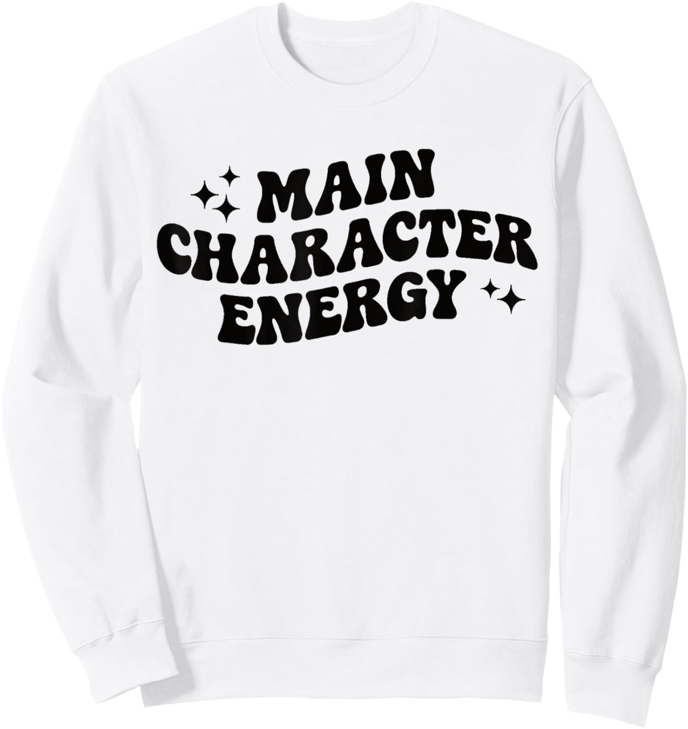 Main Character Energy Sweatshirt - Sweatshirt | White