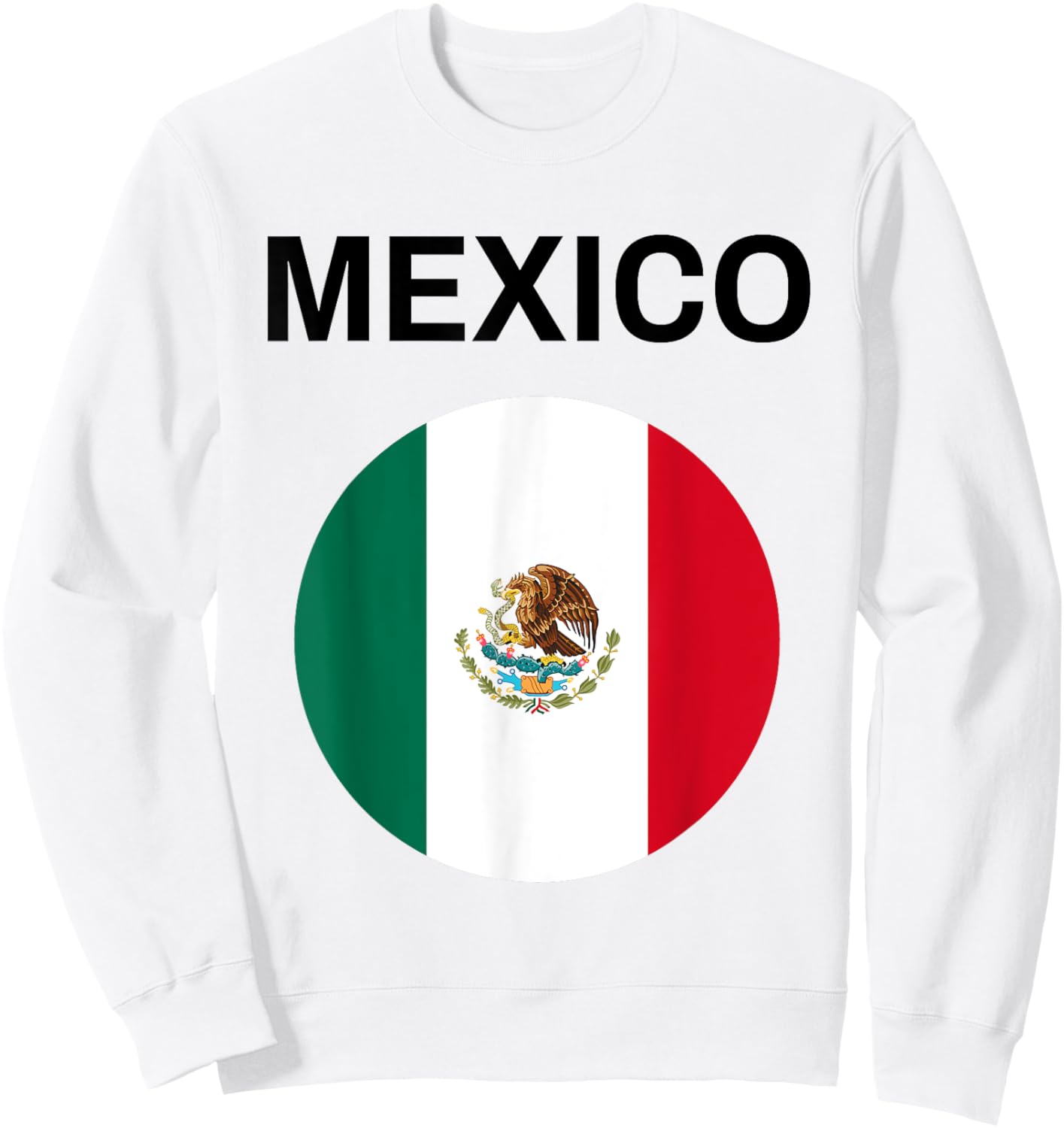 Mexico Flag Modern Sweatshirt - Sweatshirt | White