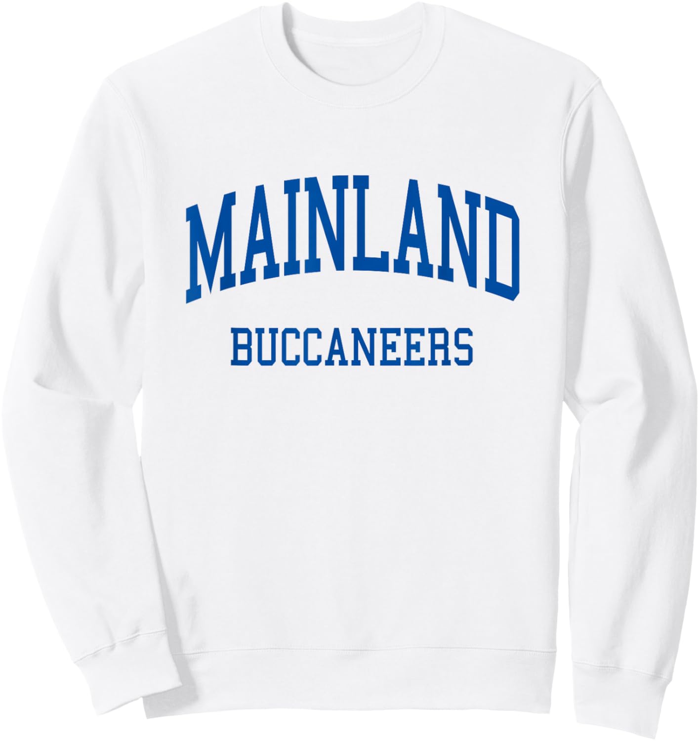 Mainland High School HS Daytona Beach FL Retro Sweatshirt - Sweatshirt | White