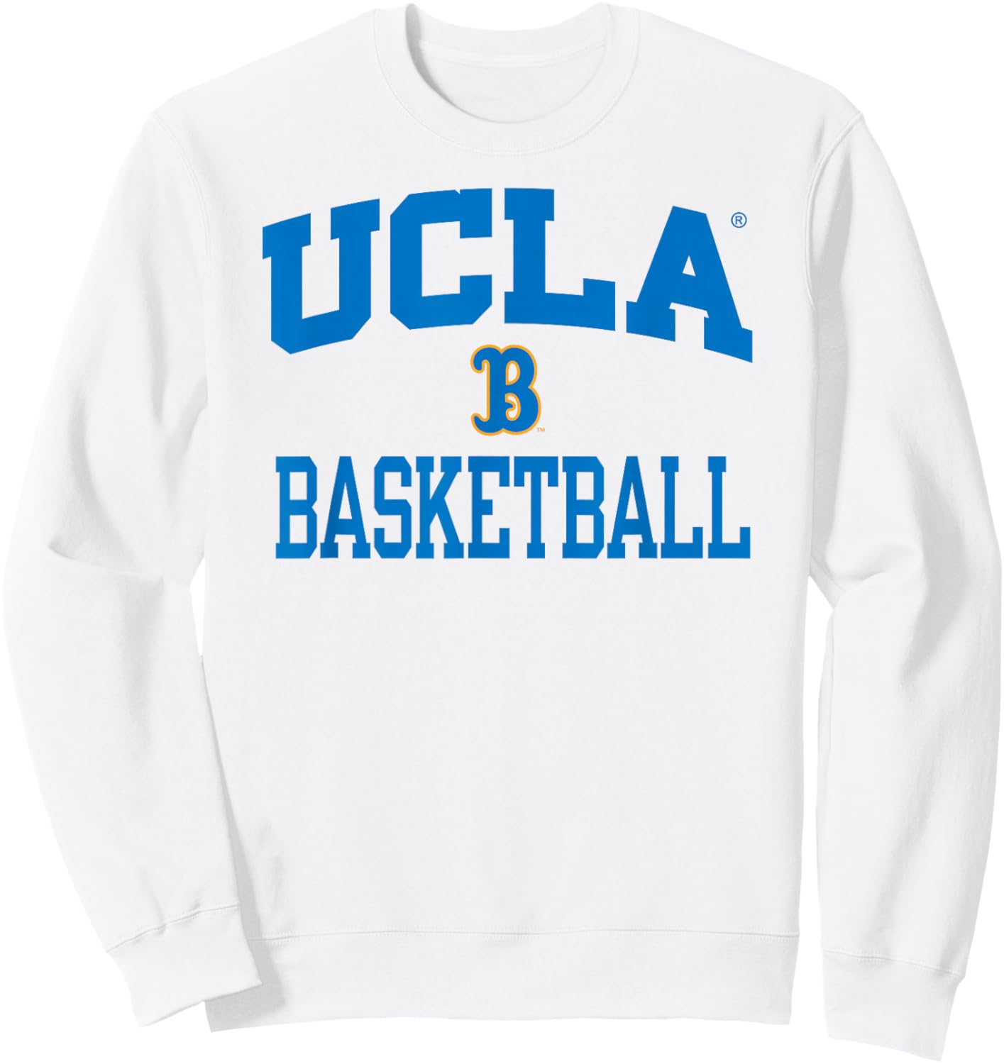 UCLA Bruins Basketball Arch White Officially Licensed Sweatshirt - Sweatshirt | White