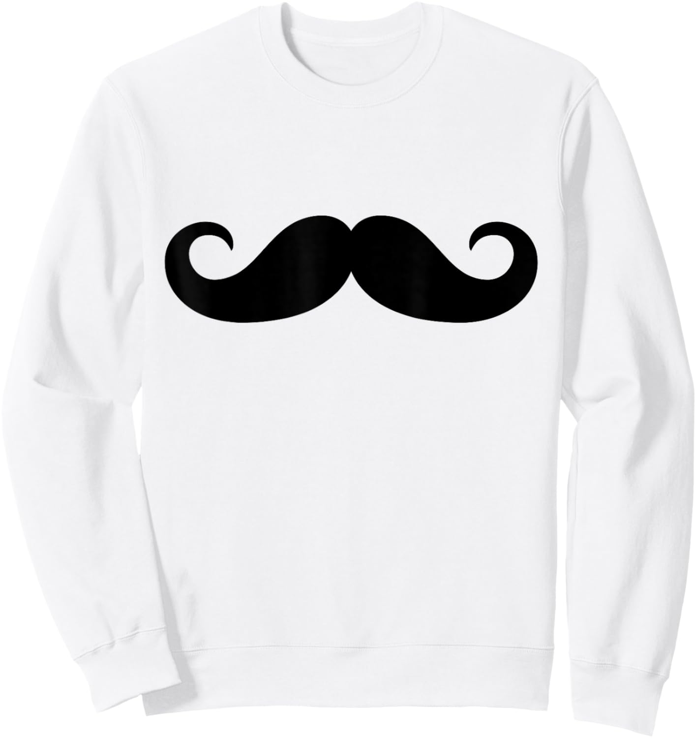 Pink Mustache Sweatshirt - Sweatshirt | White