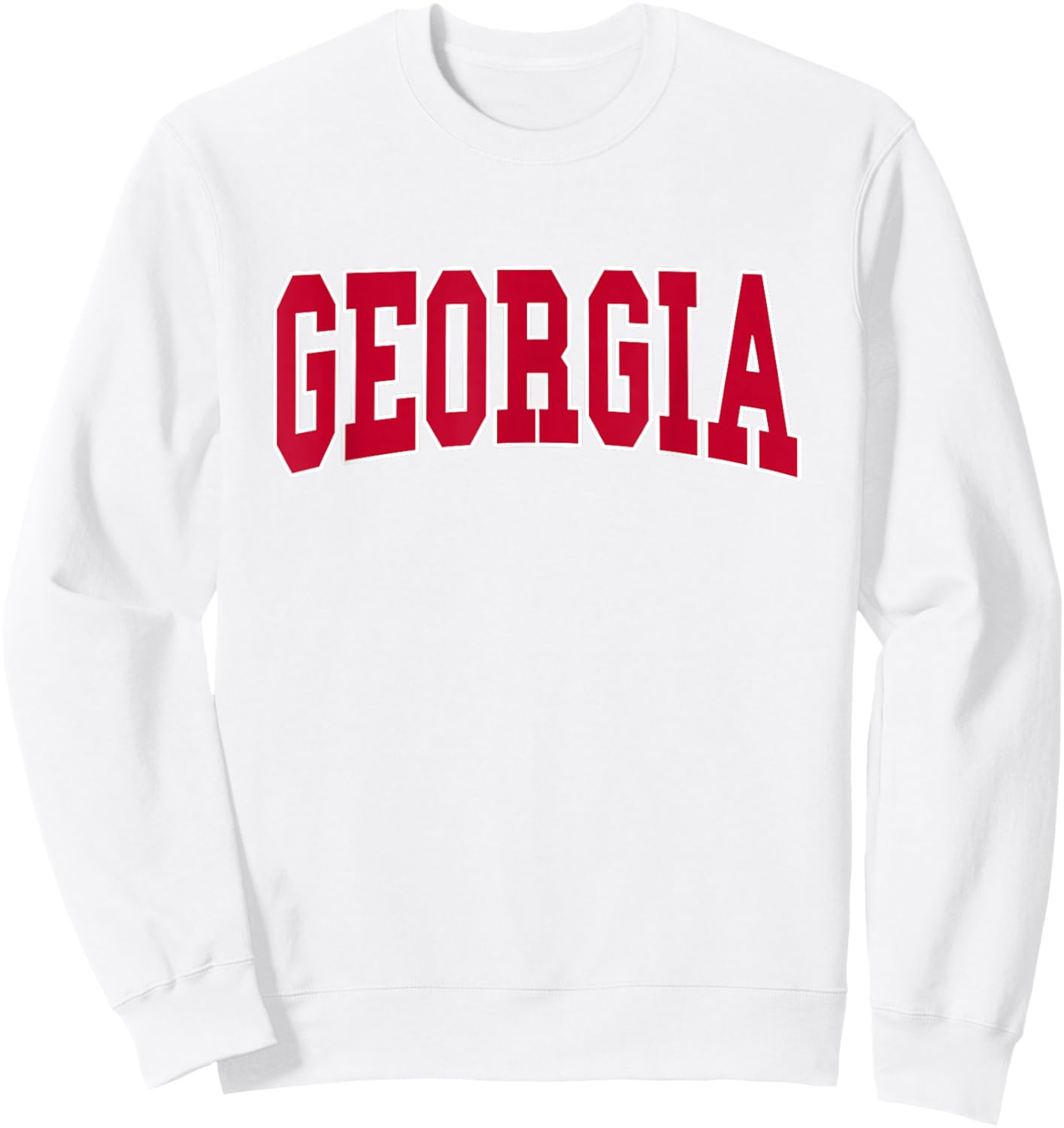 Georgia - Throwback Design - Classic Sweatshirt - Sweatshirt | White