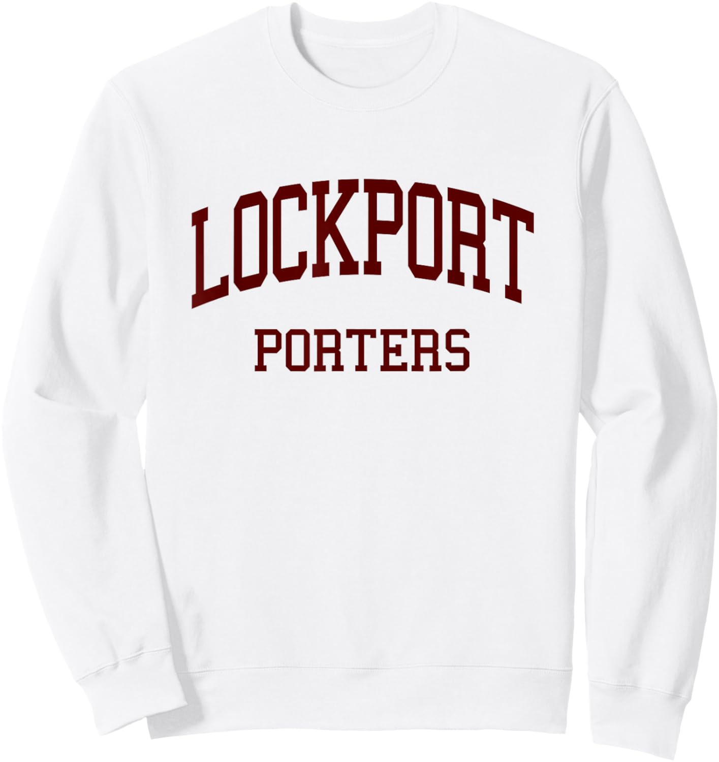 Lockport High School HS Lockport IL Retro Sweatshirt - Sweatshirt | White