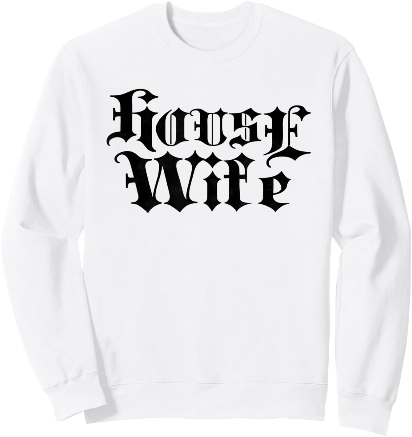 House Wife Rave After Design Who Love House Music Sweatshirt - Sweatshirt | White
