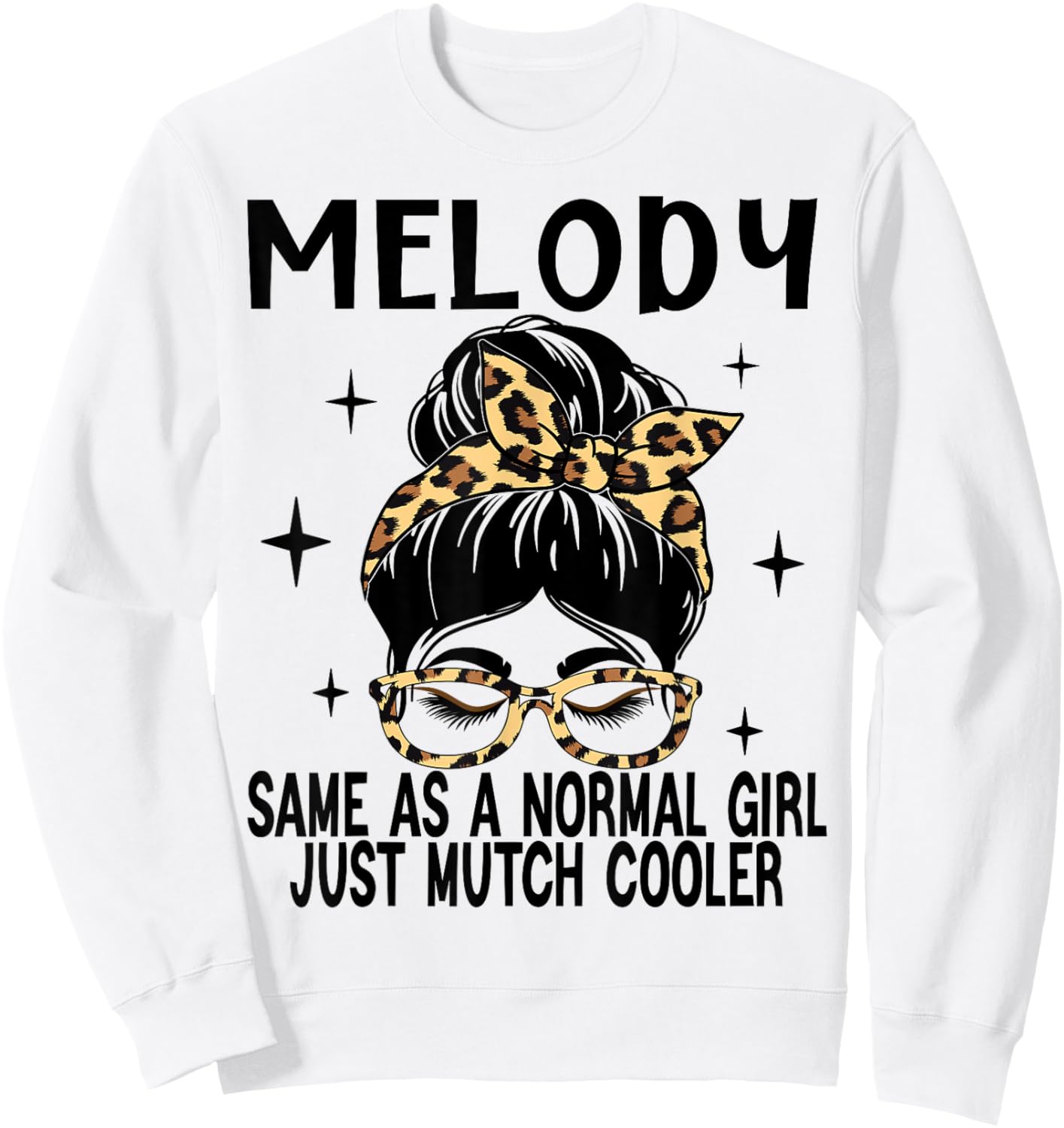 MELODY Costume Cute Definition Personalized Name MELODY Sweatshirt - Sweatshirt | White