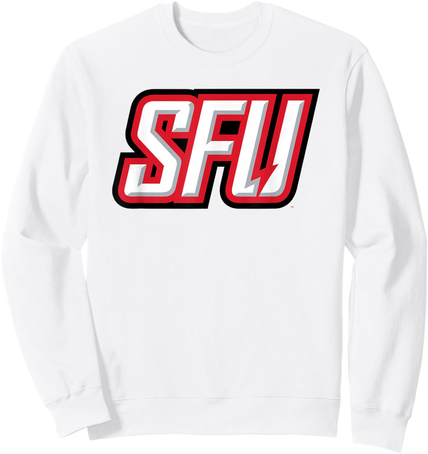 Saint Francis Red Flash Icon Officially Licensed Sweatshirt - Sweatshirt | White